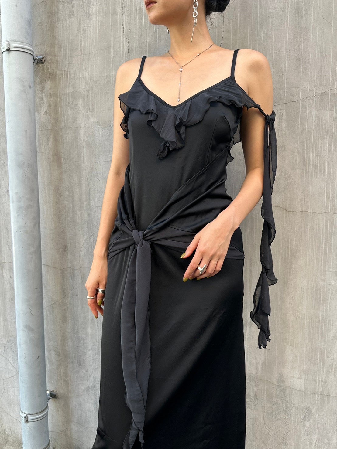 Layer dress frill - Black