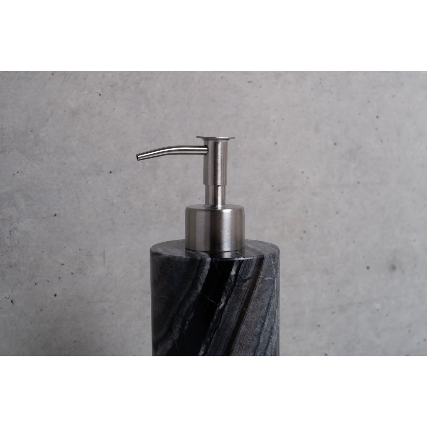 MARBLE SOAP DISPENSER - Black × Large