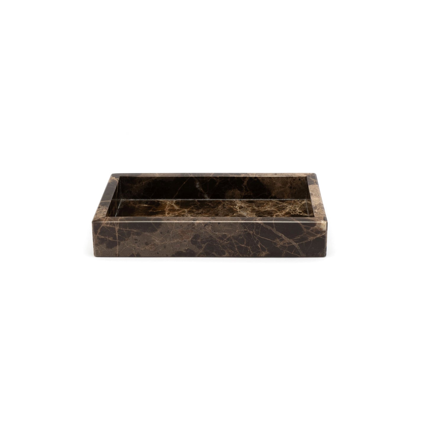 MARBLE TRAY - Brown × Small