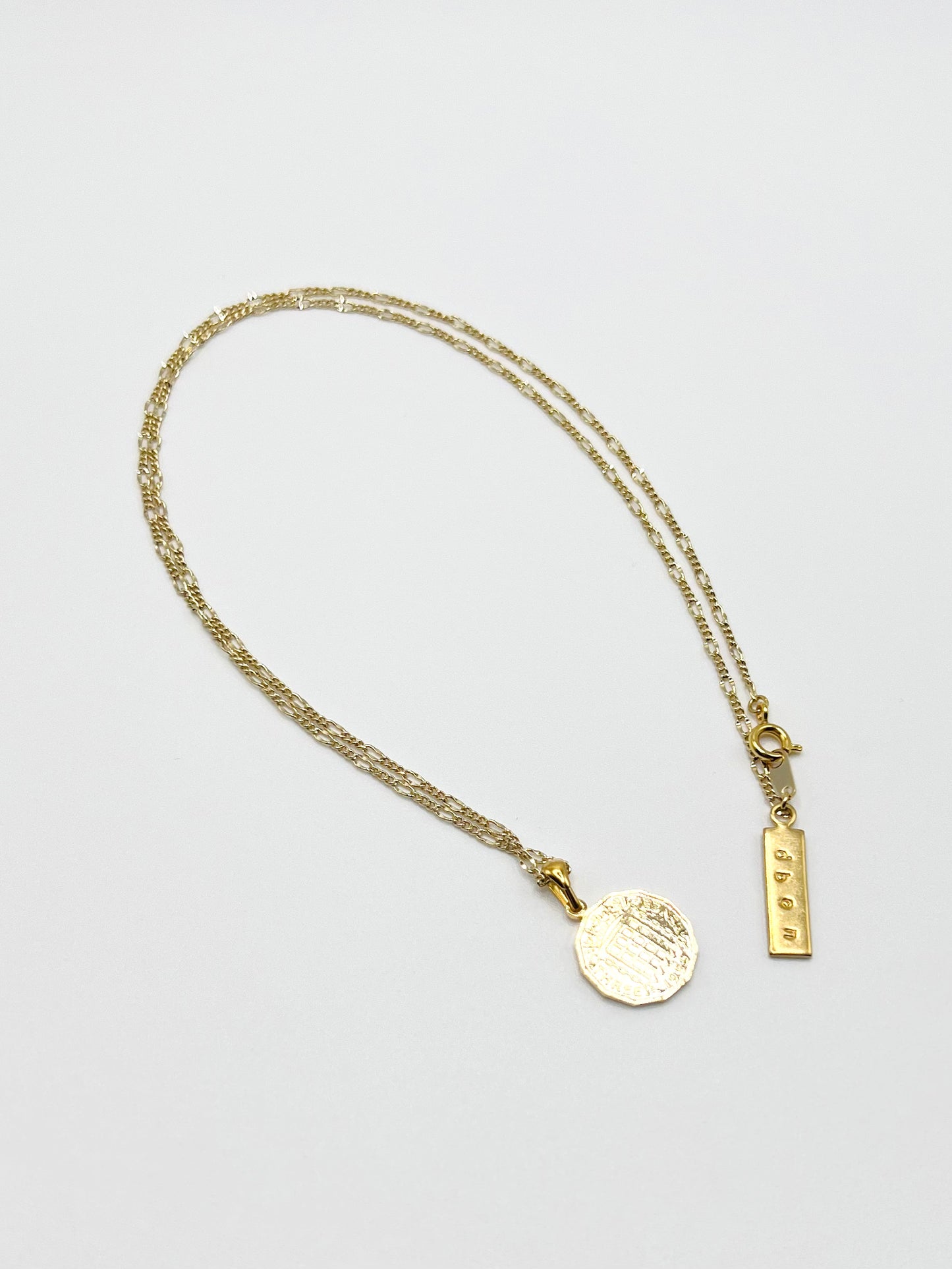 NW coin motif necklace - Gold