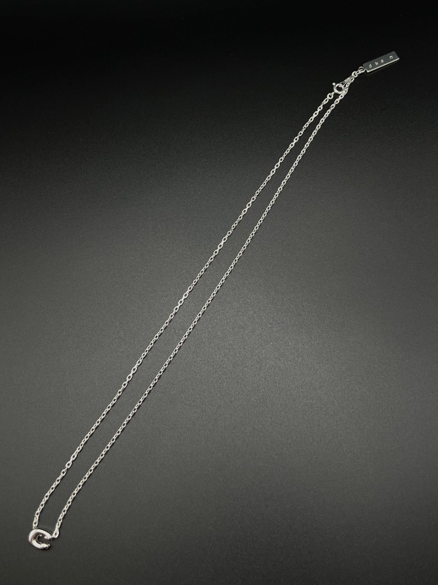 1212 Initial "C" necklace -silver925