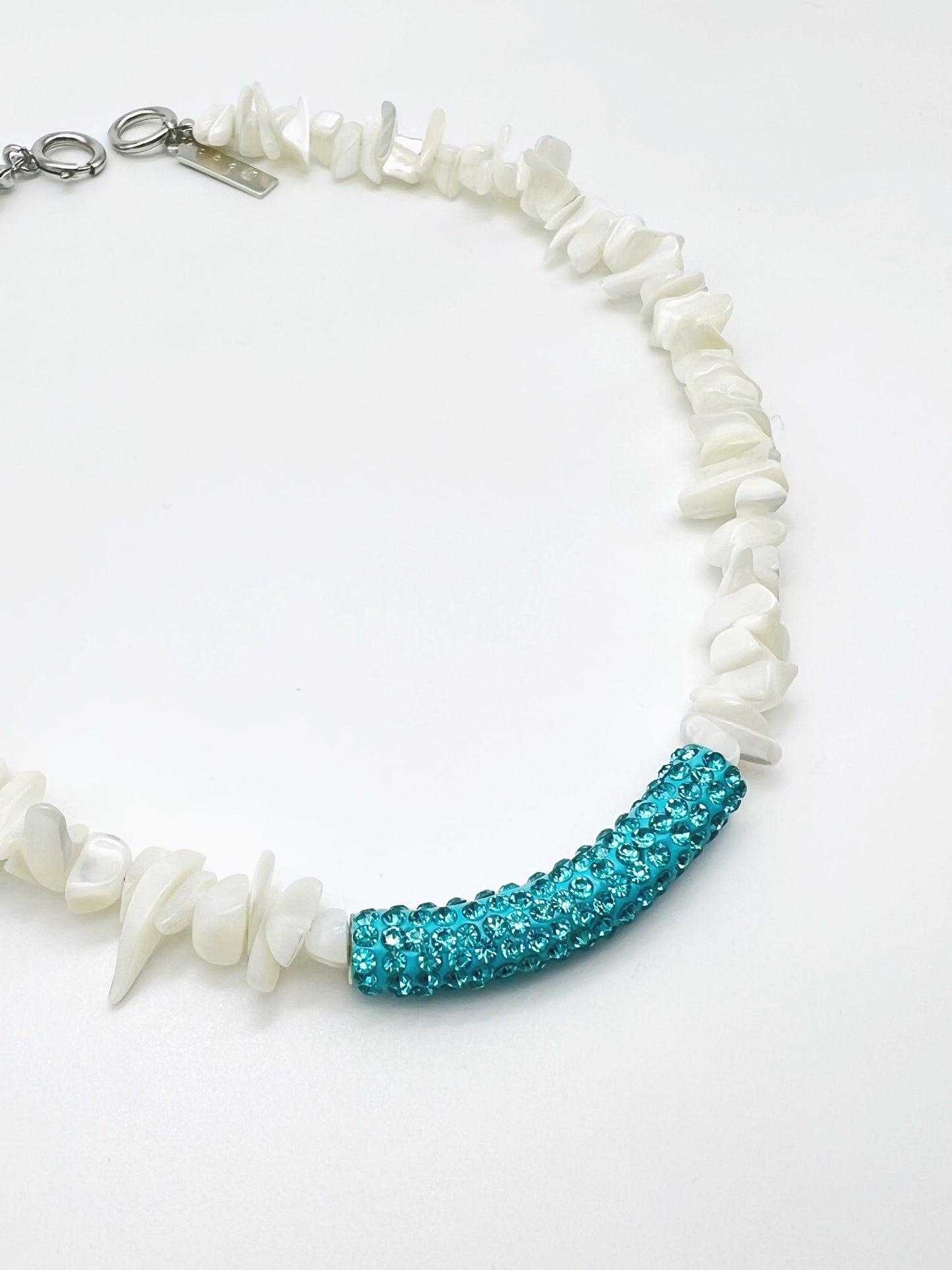 MOP bijou necklace - Blue