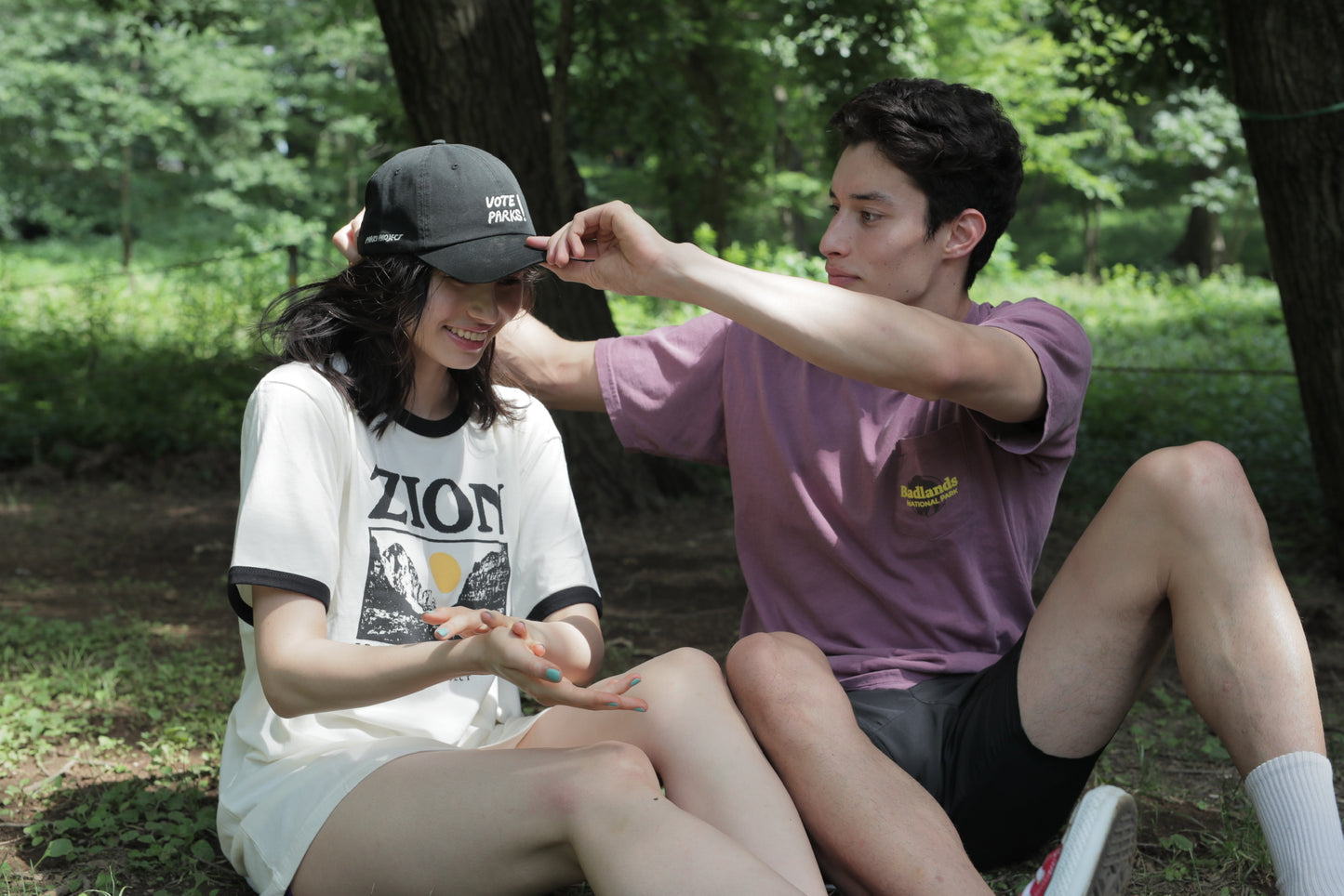 PARKS PROJECT Zion Sunset River Ringer Tee