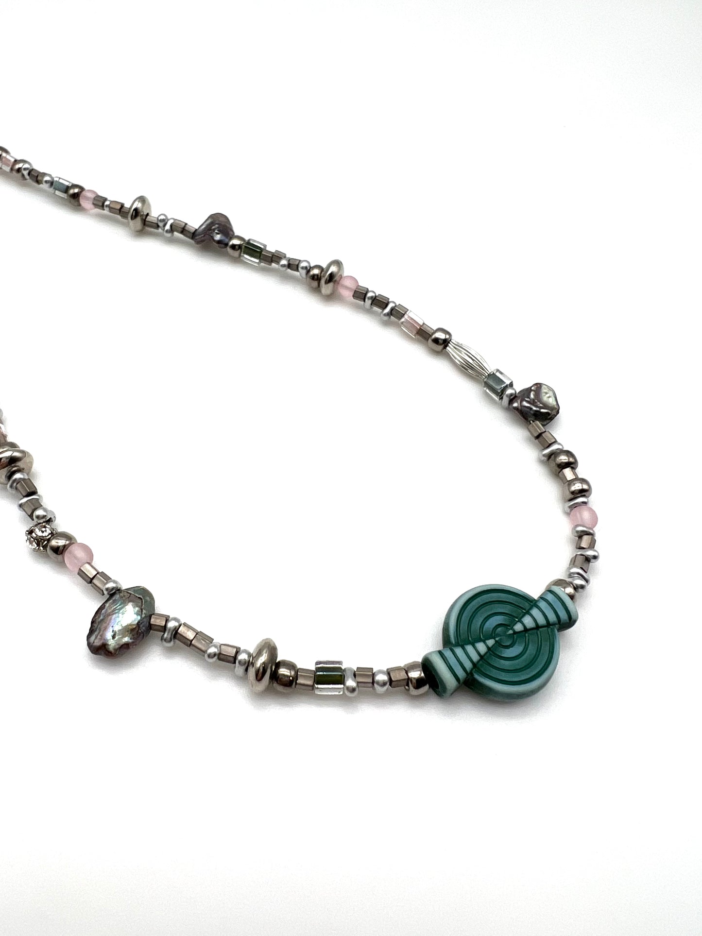 Motif necklace - Green