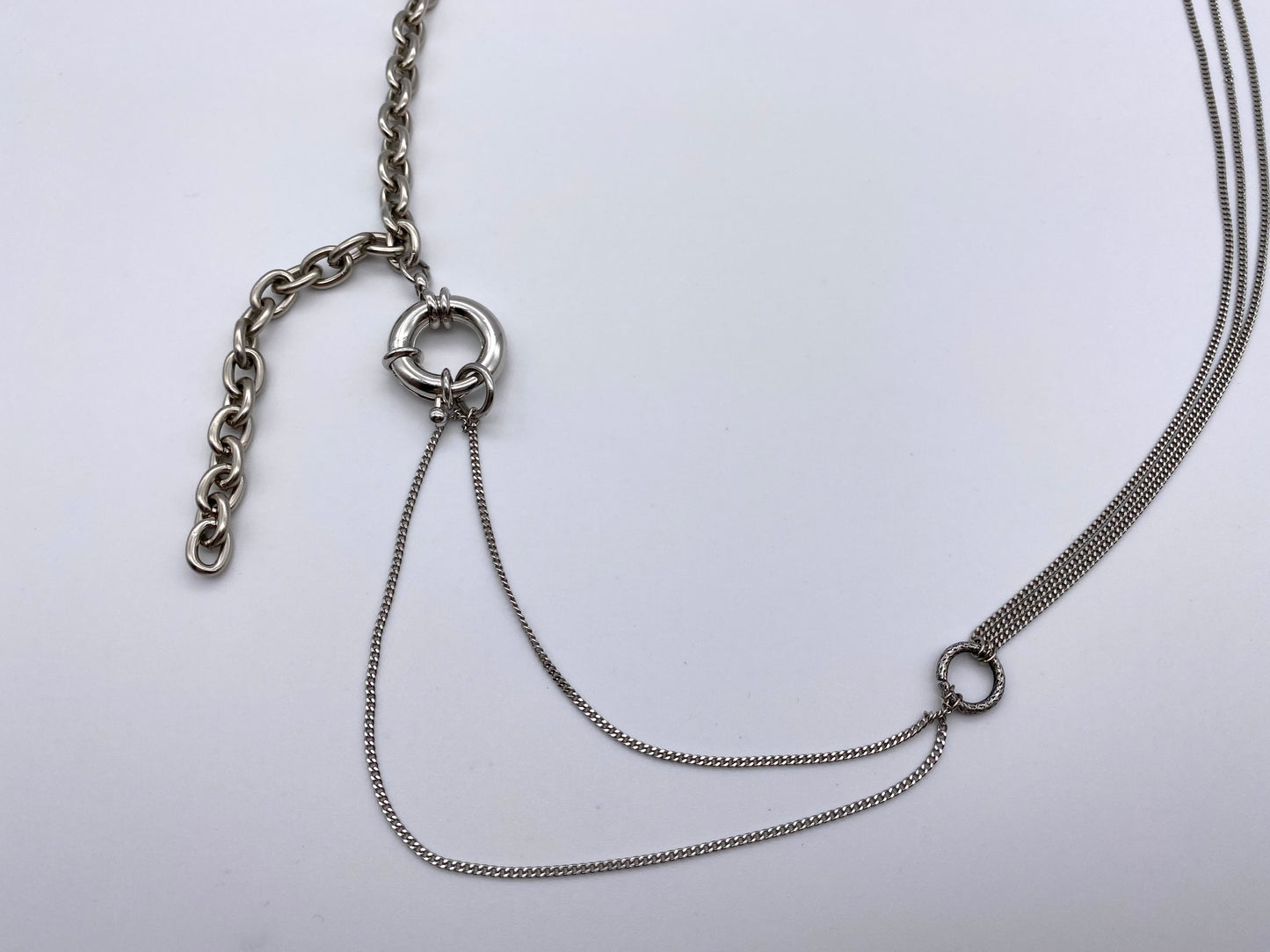 Asymmetry chain necklace