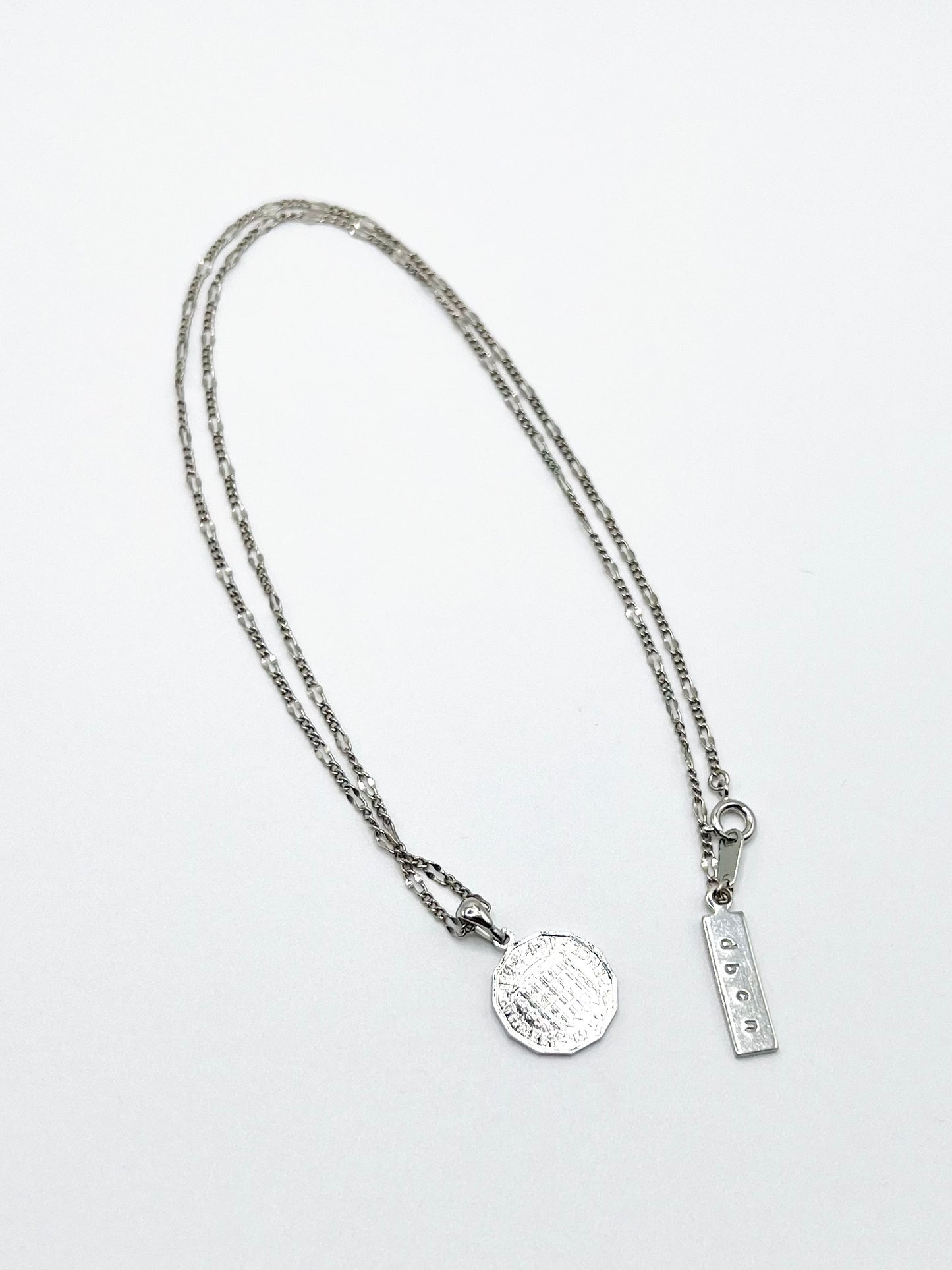 NW coin motif necklace - Silver