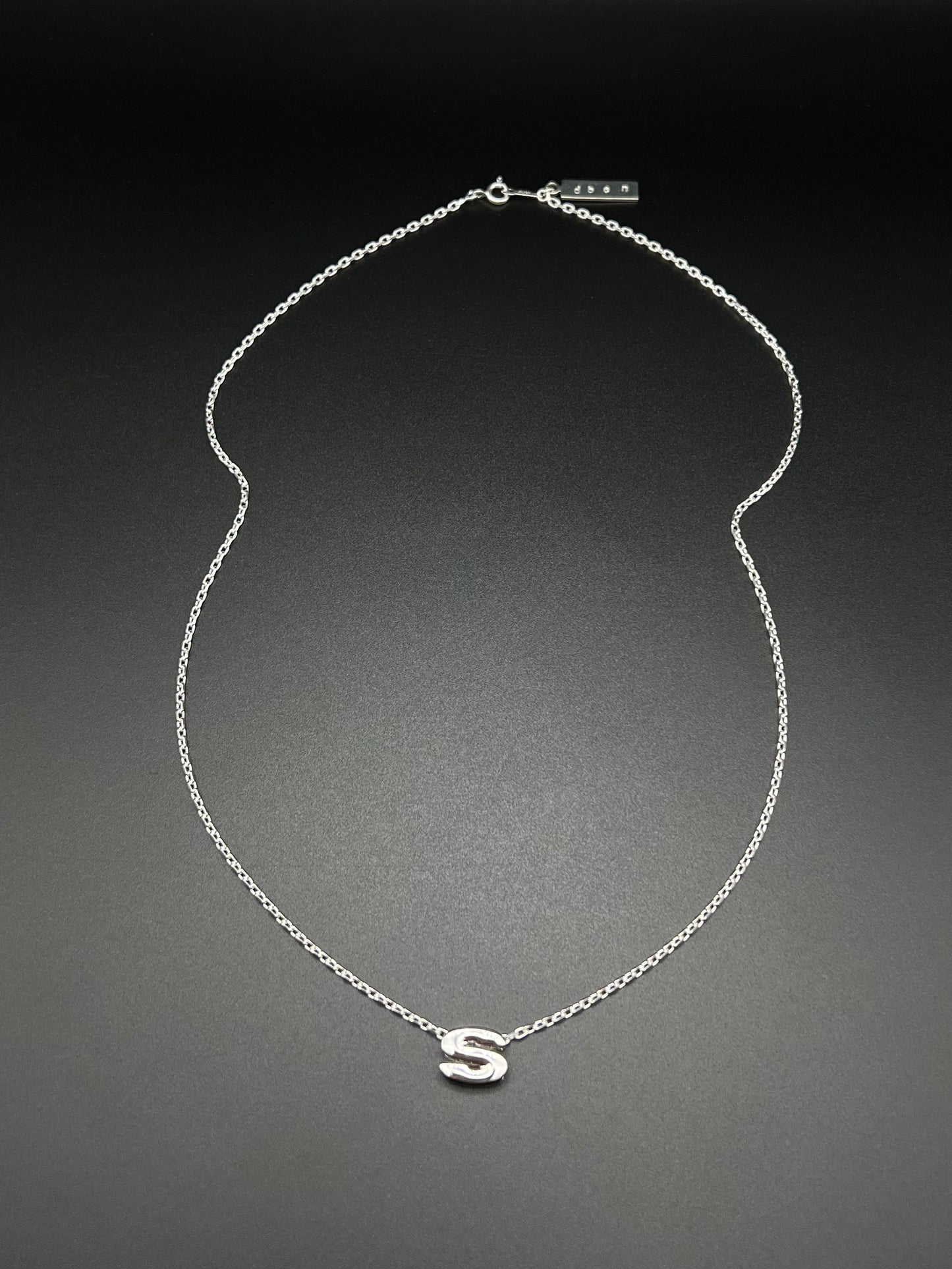 Initial "S" necklace -silver925