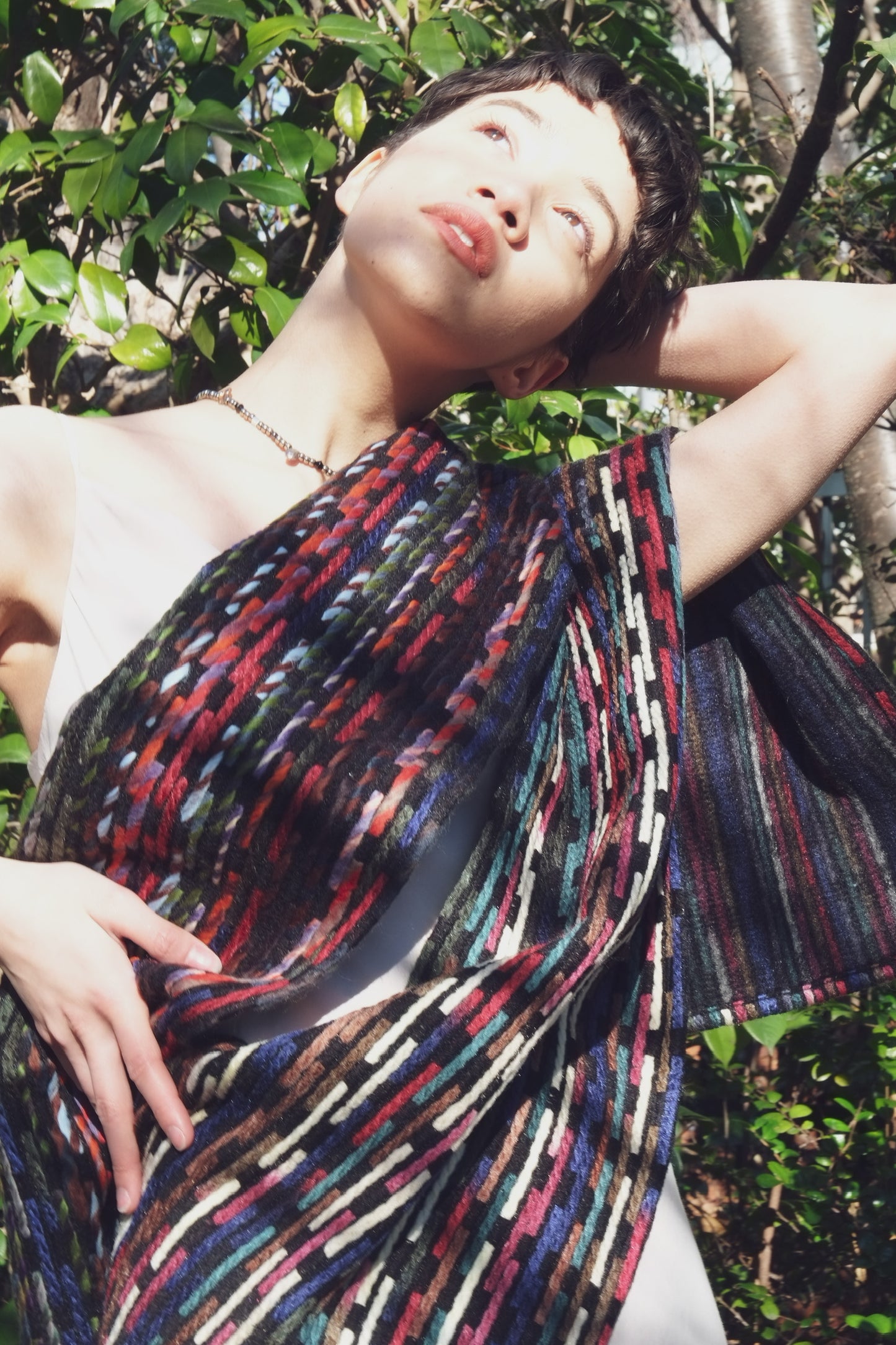 Multi stripe scarf - small