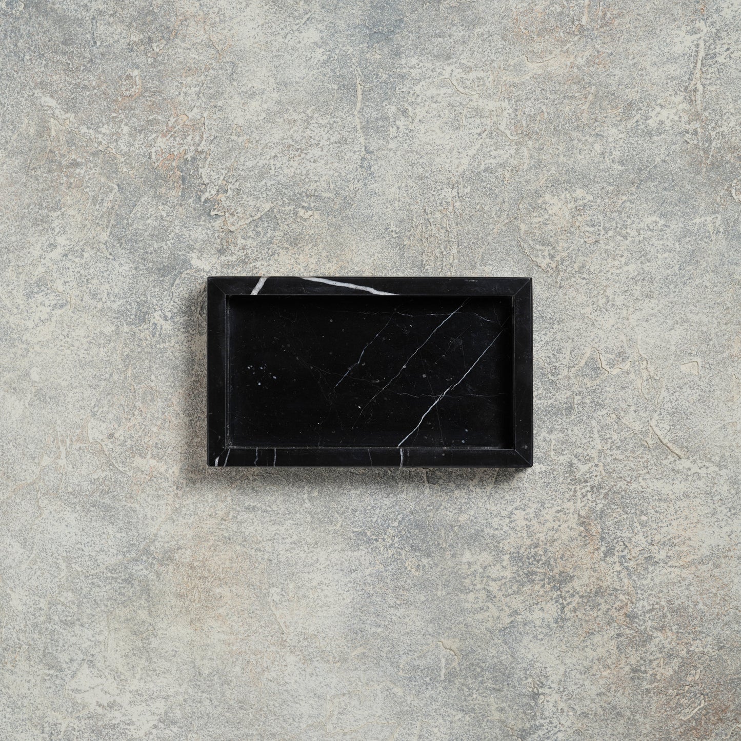 MARBLE TRAY - Nero marquina × Small