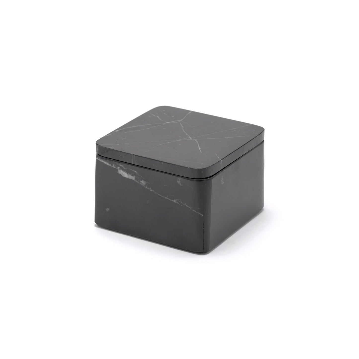 MARBLE SQUARE TRINKET BOX - Nero marquina