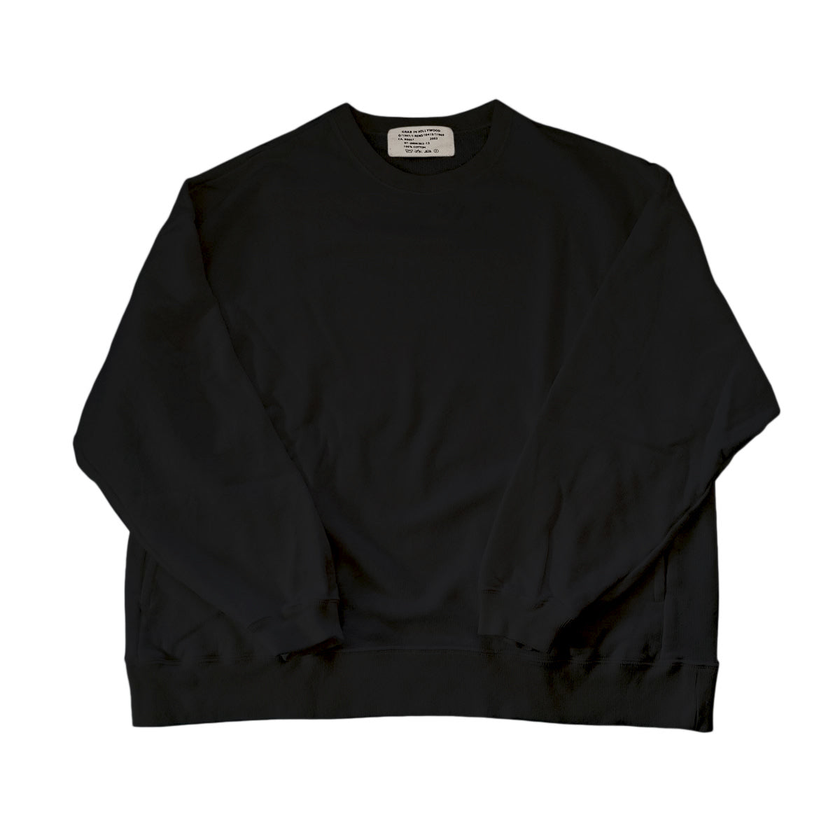 VINTAGE FRENCH TERRY RELAX CREW L/S[ビンテージフレンチテリー リラックスクルー長袖]BLK
