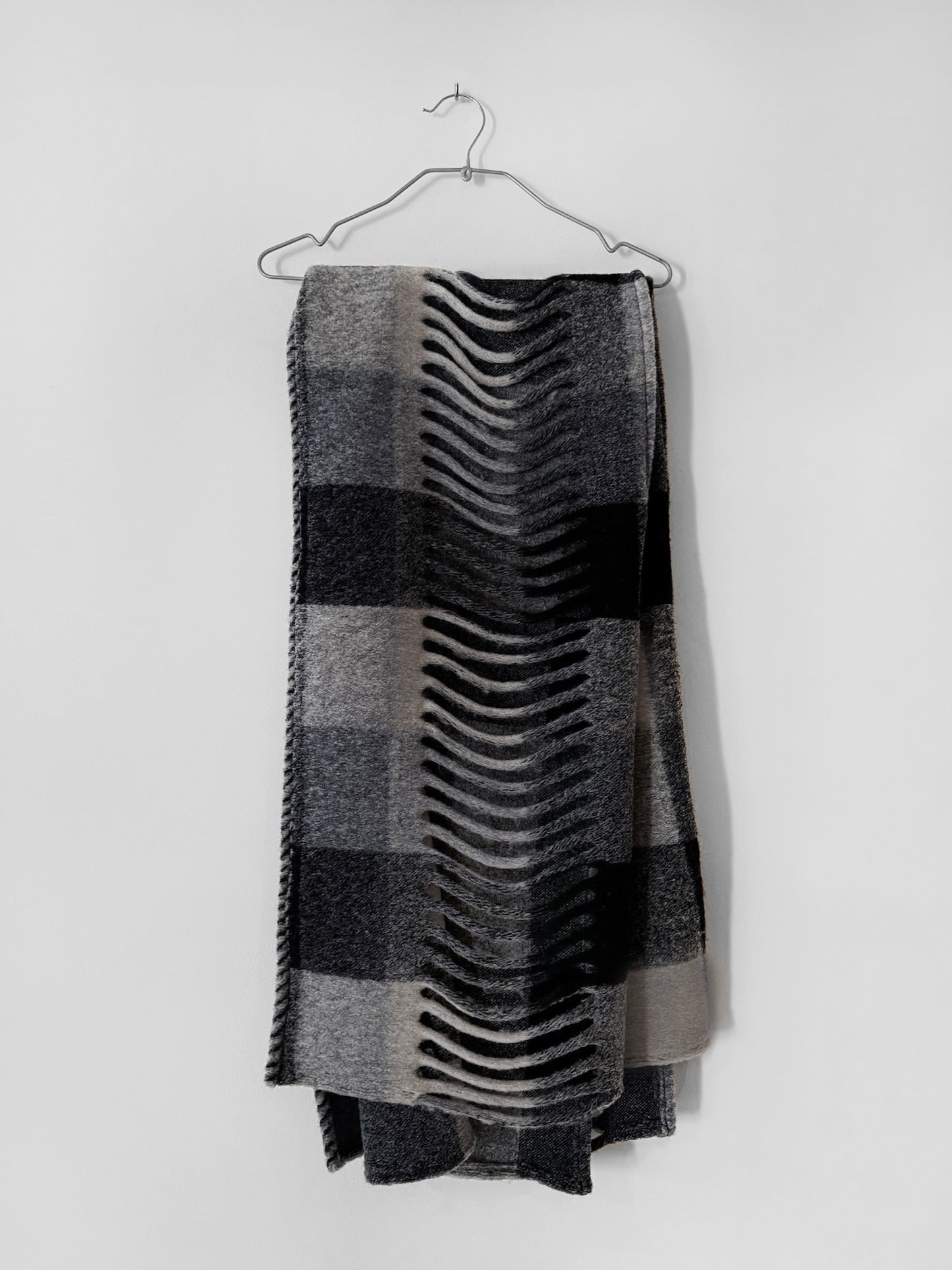 Checkered cutout scarf - small