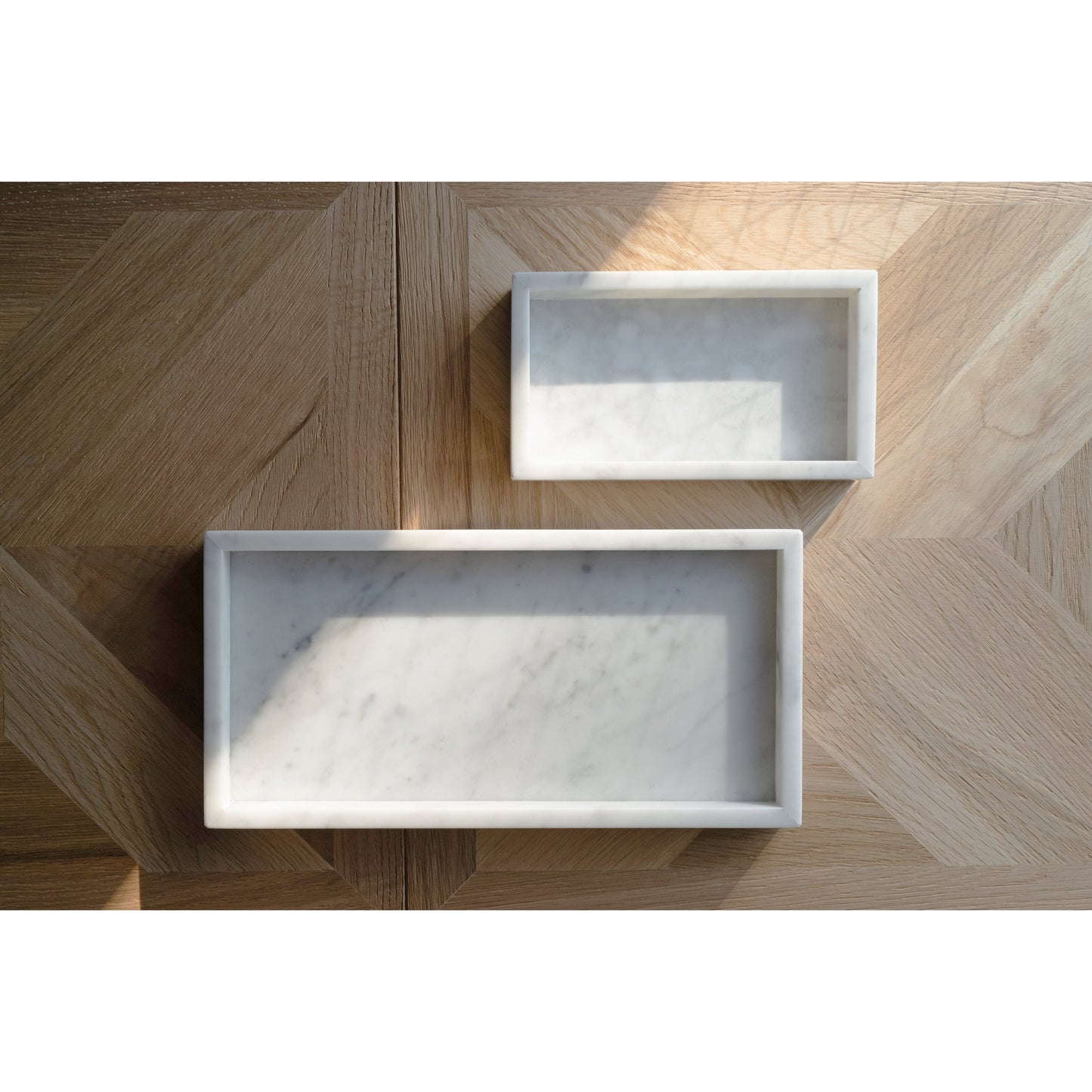 MARBLE TRAY - Emperador dark × Midium