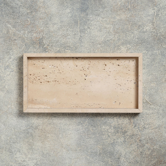 MARBLE TRAY - Roman Travertine × Midium