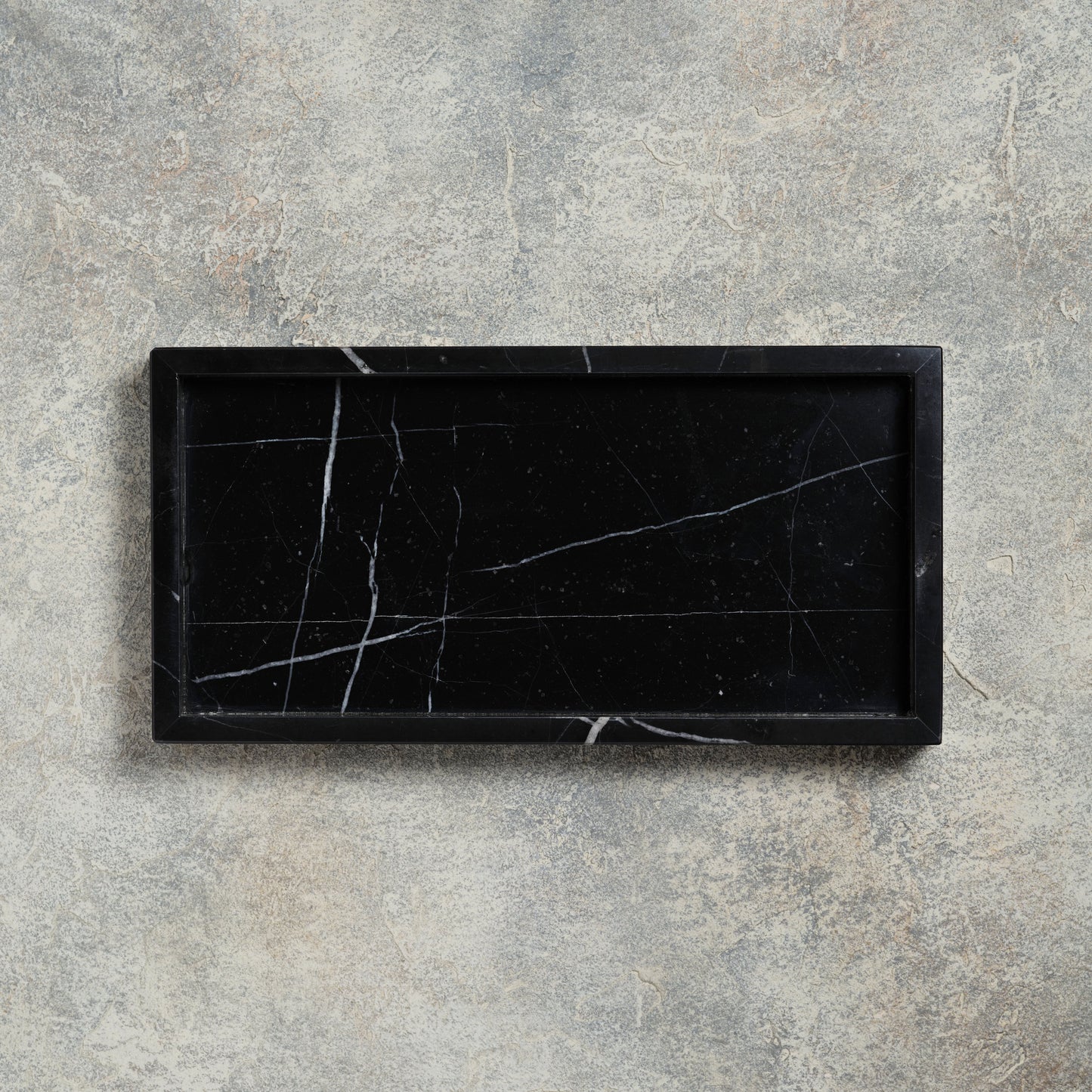 MARBLE TRAY - Nero marquina × Midium