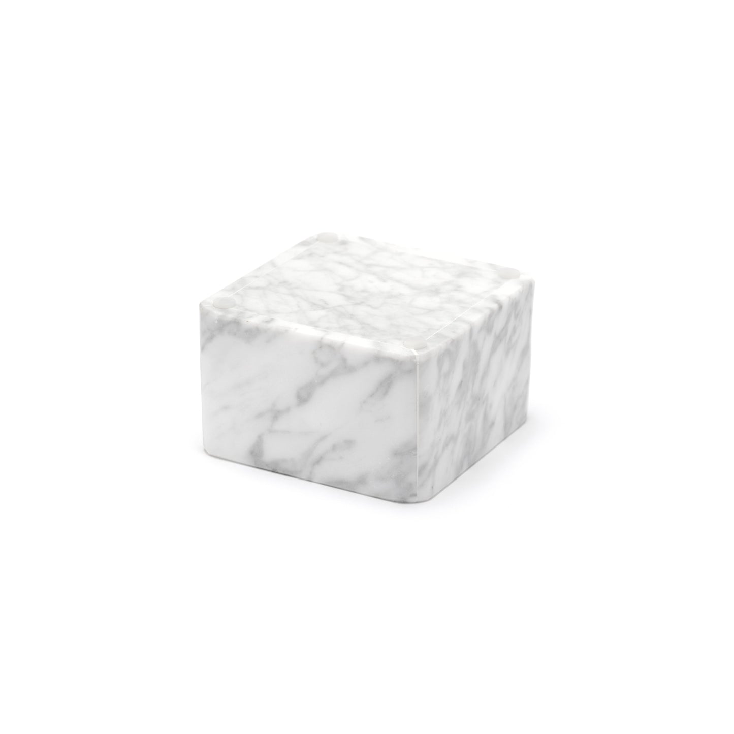 MARBLE SQUARE TRINKET BOX - Bianco Carrara