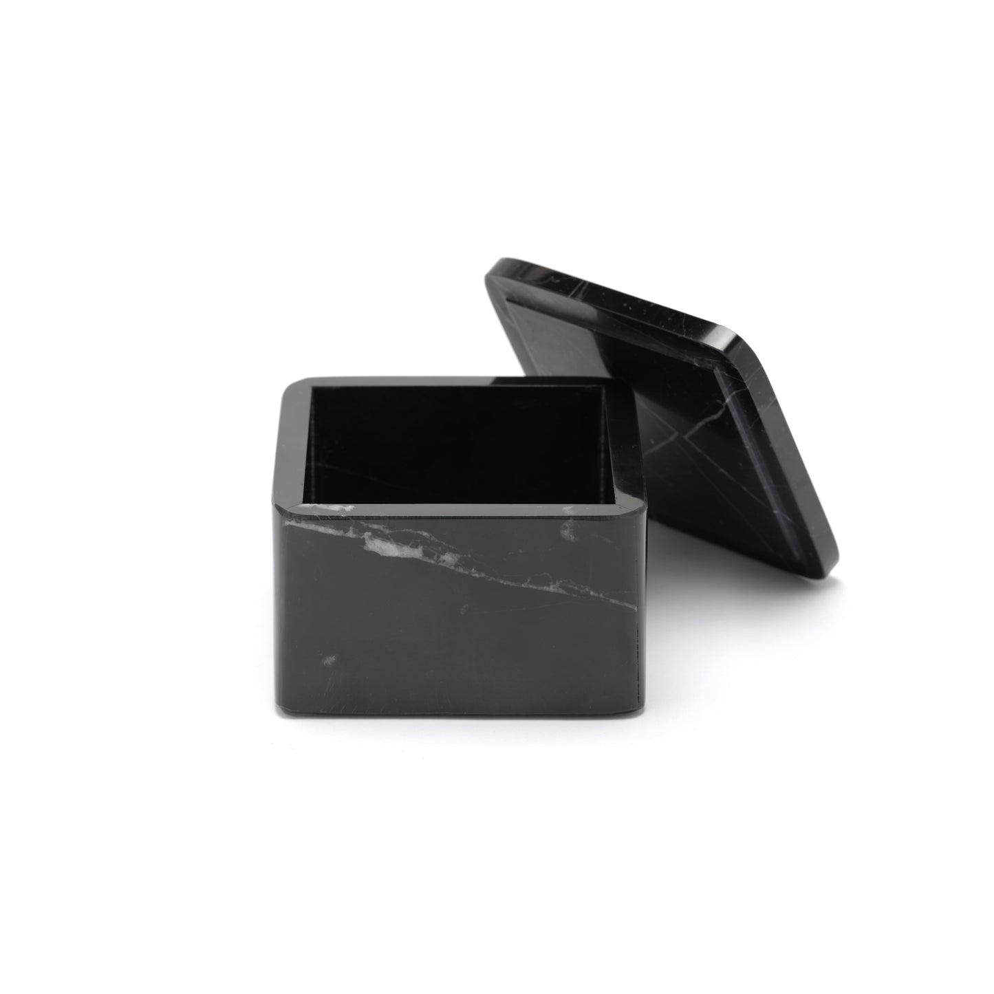 MARBLE SQUARE TRINKET BOX - Nero marquina