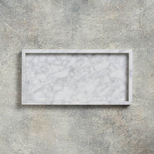 MARBLE TRAY - Bianco Carrara × Midium