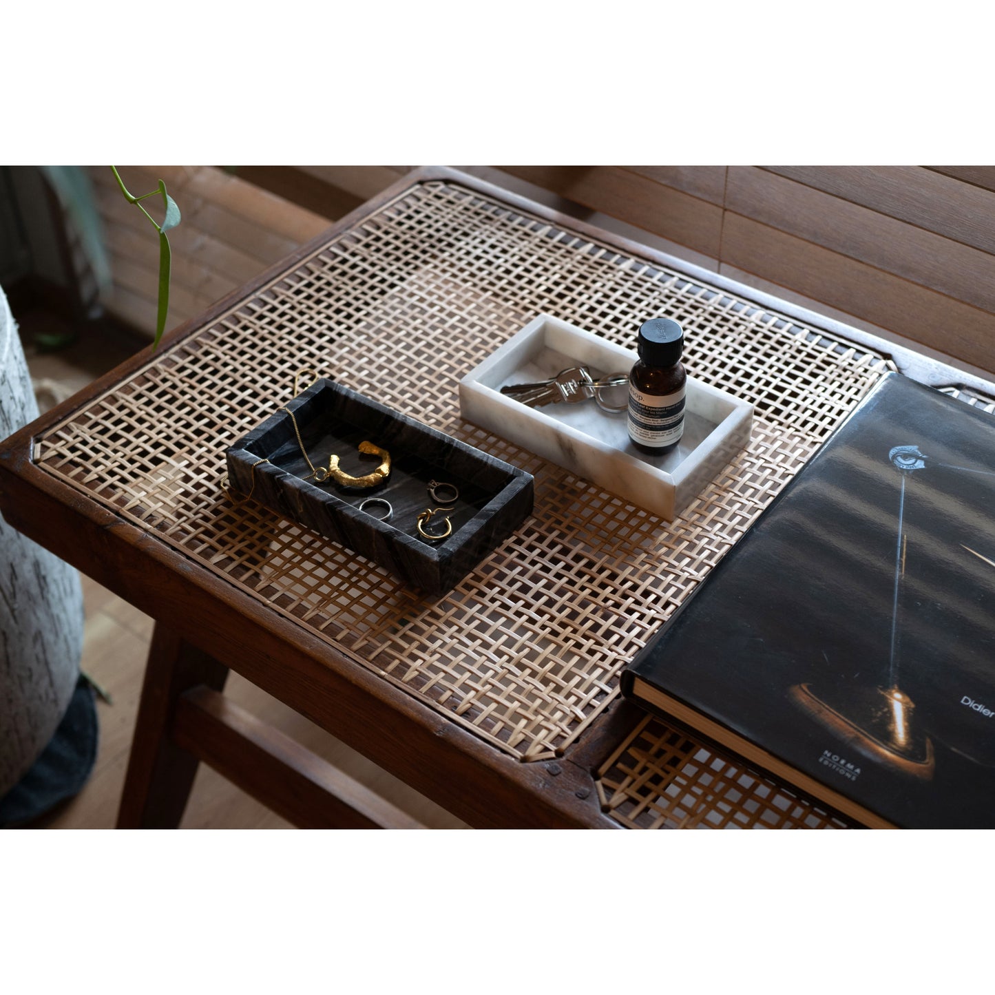 MARBLE TRAY - Nero marquina × Small