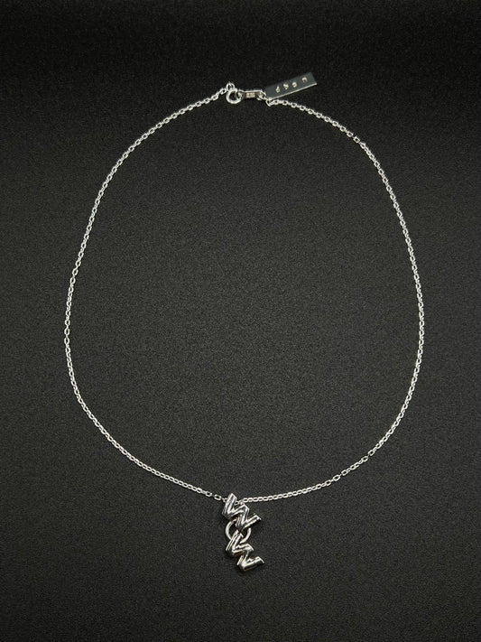 Initial "WW" necklace -silver925