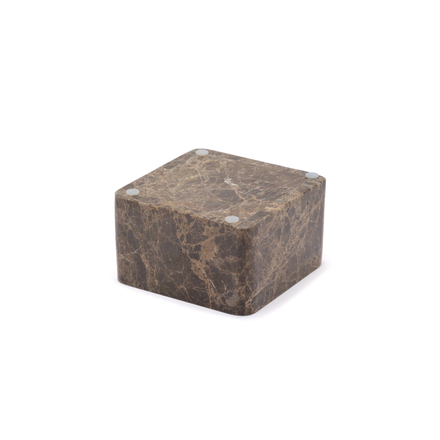 MARBLE SQUARE TRINKET BOX - Emperador dark