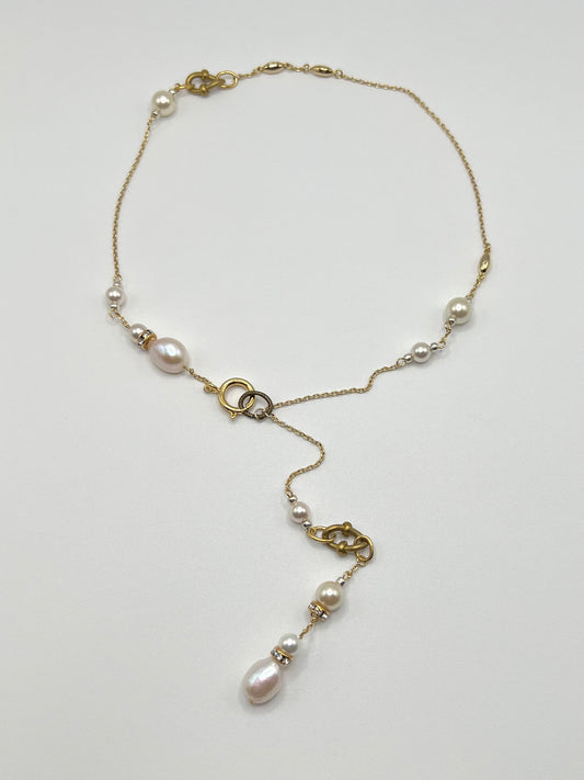 Swaying chain necklace - gold