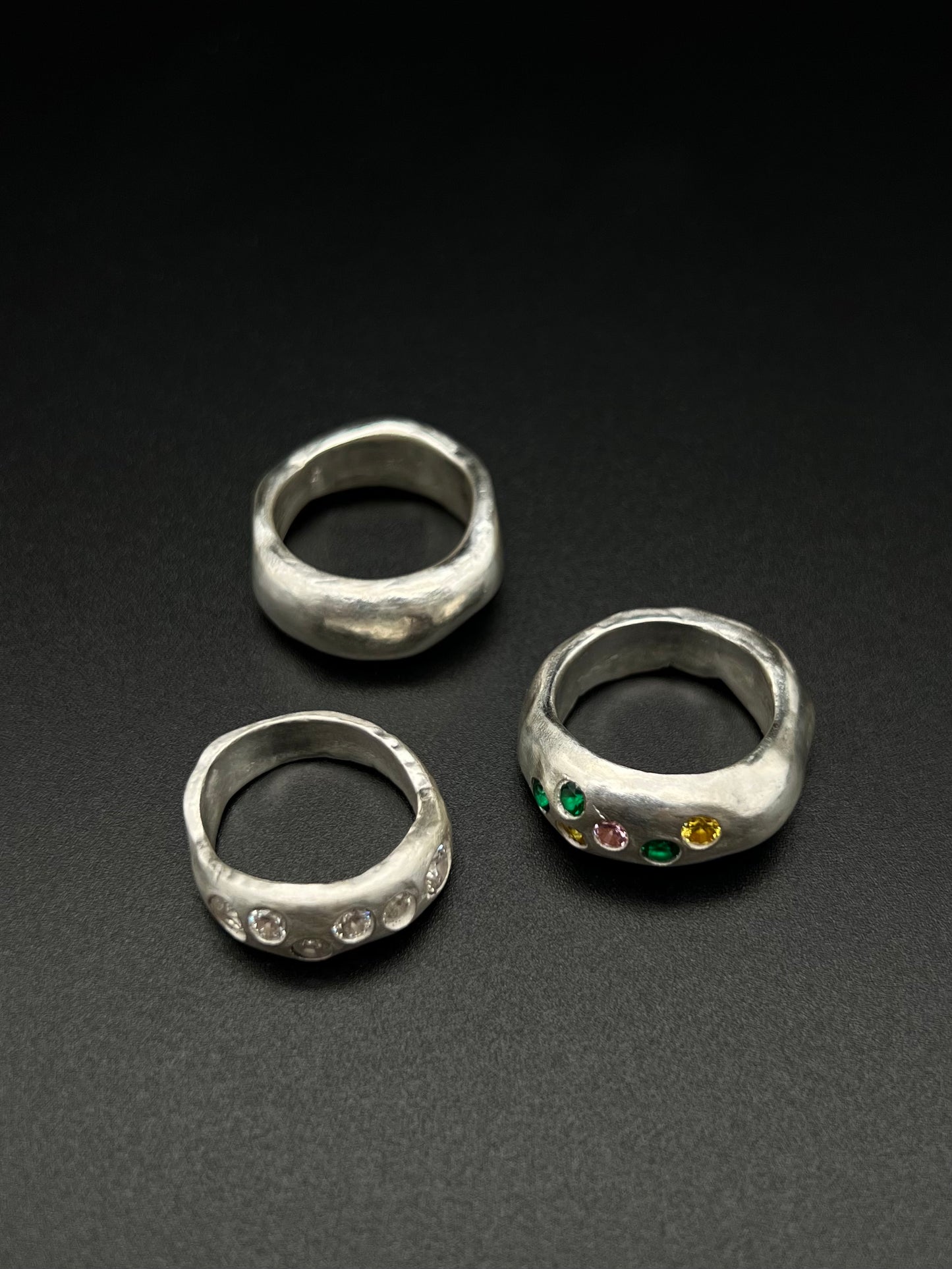 Silver original 3set ring