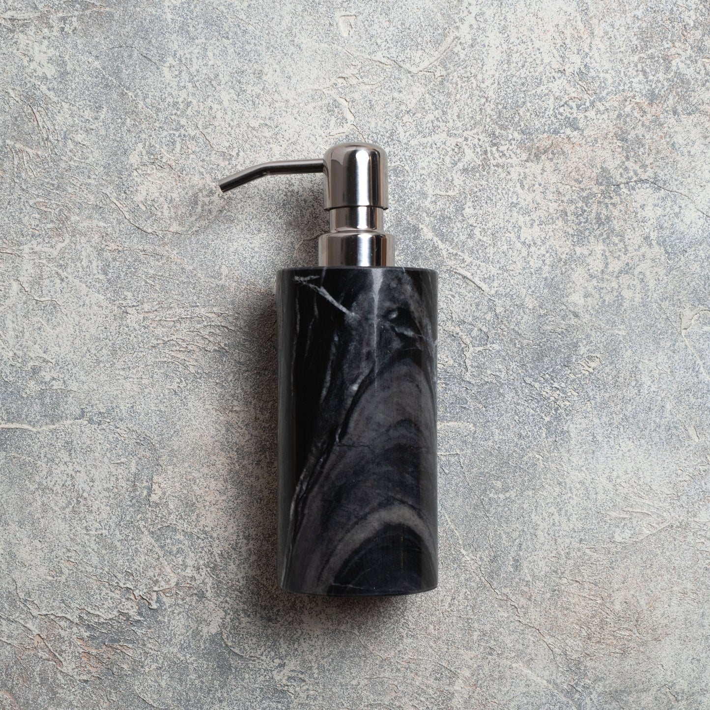 MARBLE SOAP DISPENSER - Black × Large
