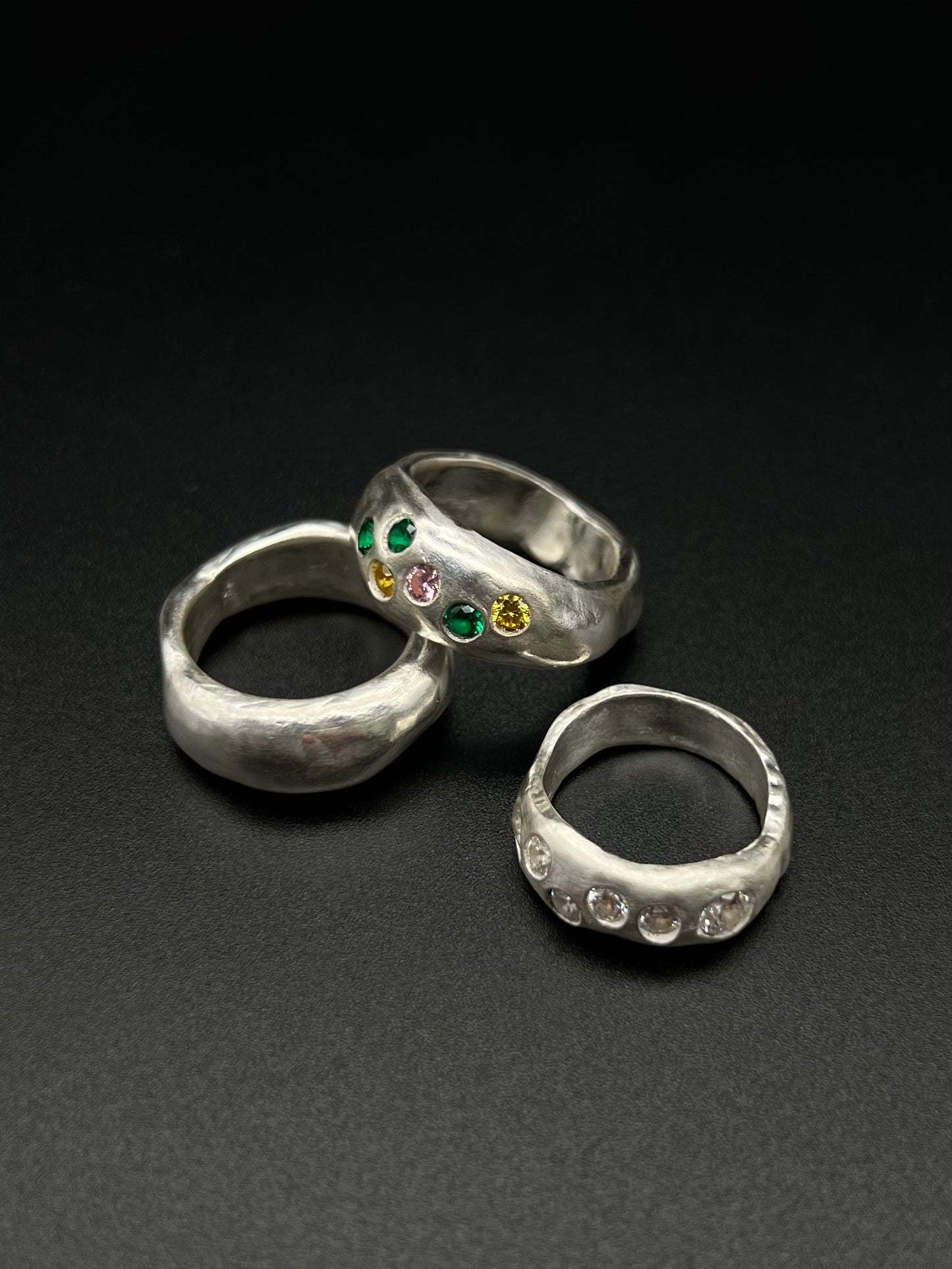 Silver original 3set ring