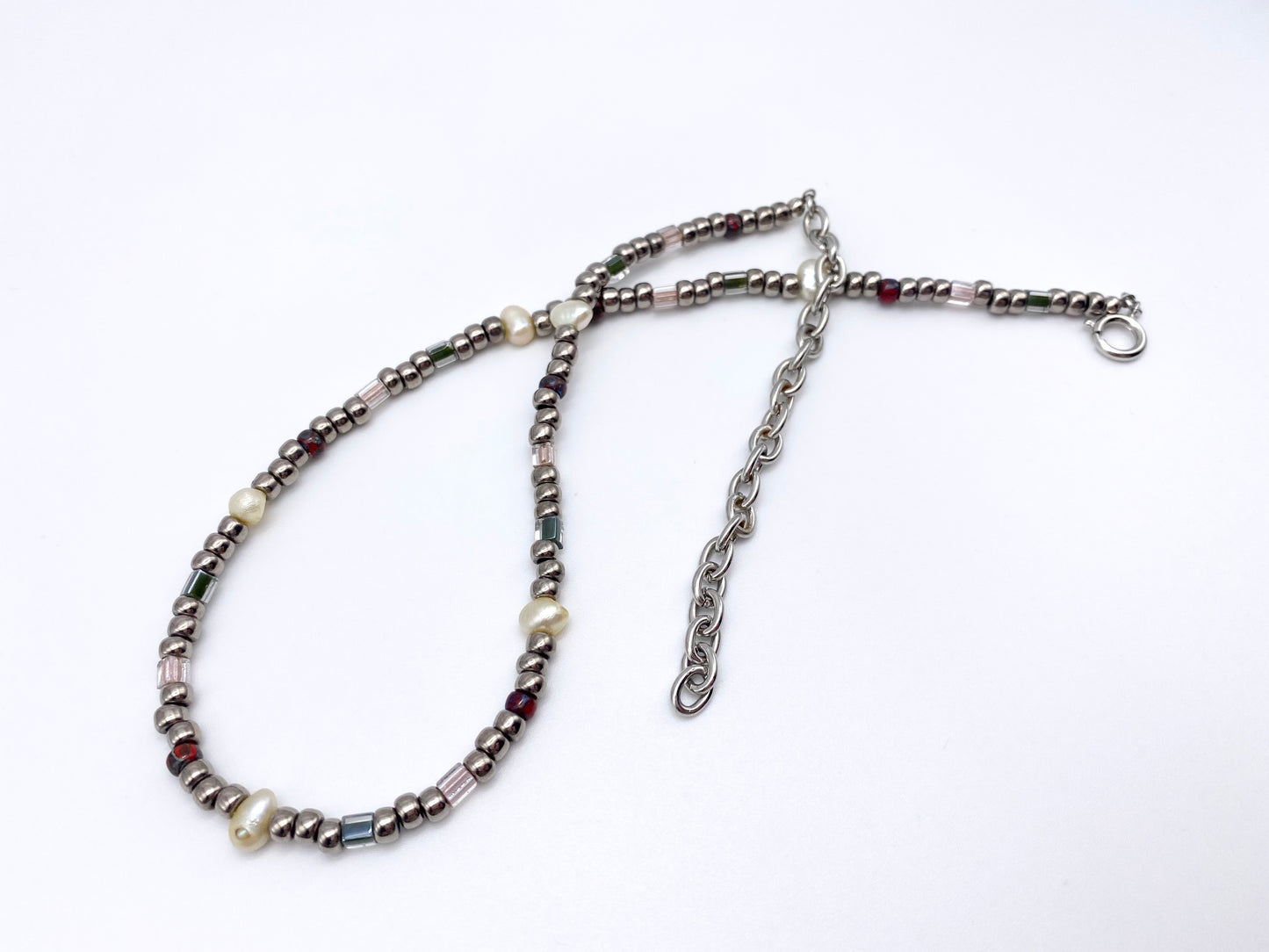Glass bead necklace - BK