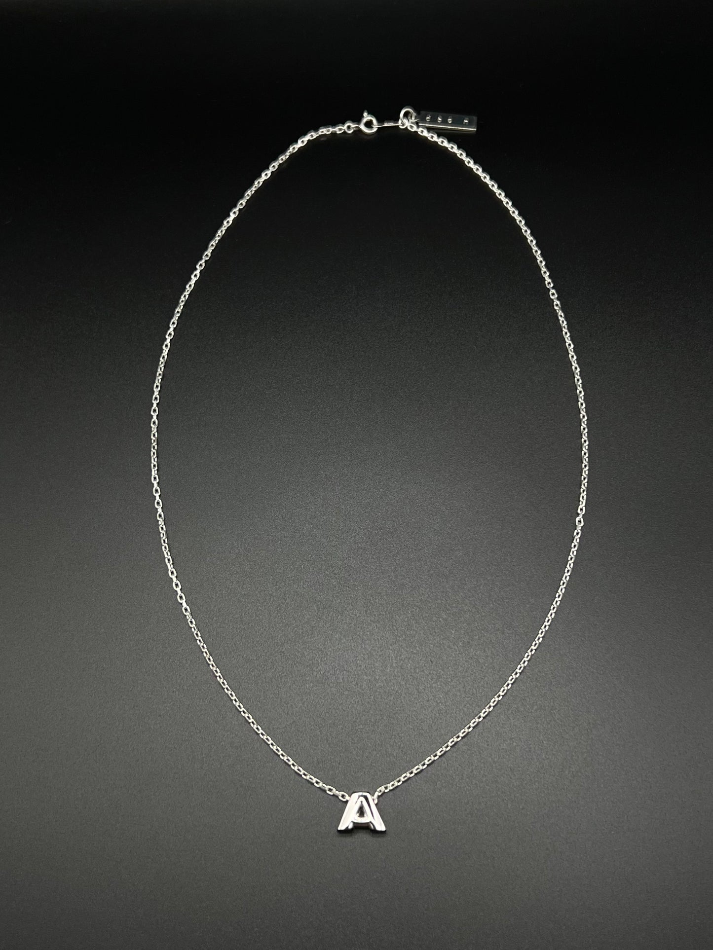 1212 Initial "A" necklace -silver925