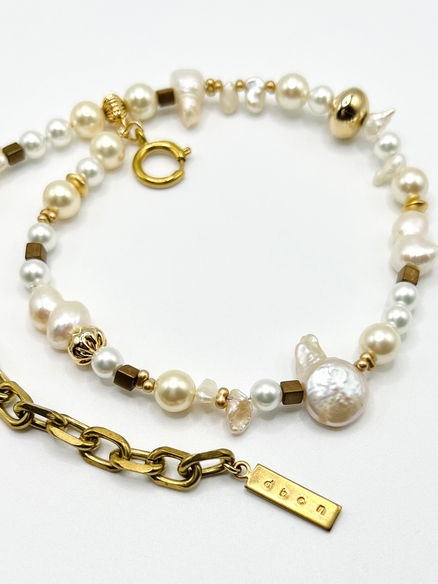 99 Pearl necklace - Gold
