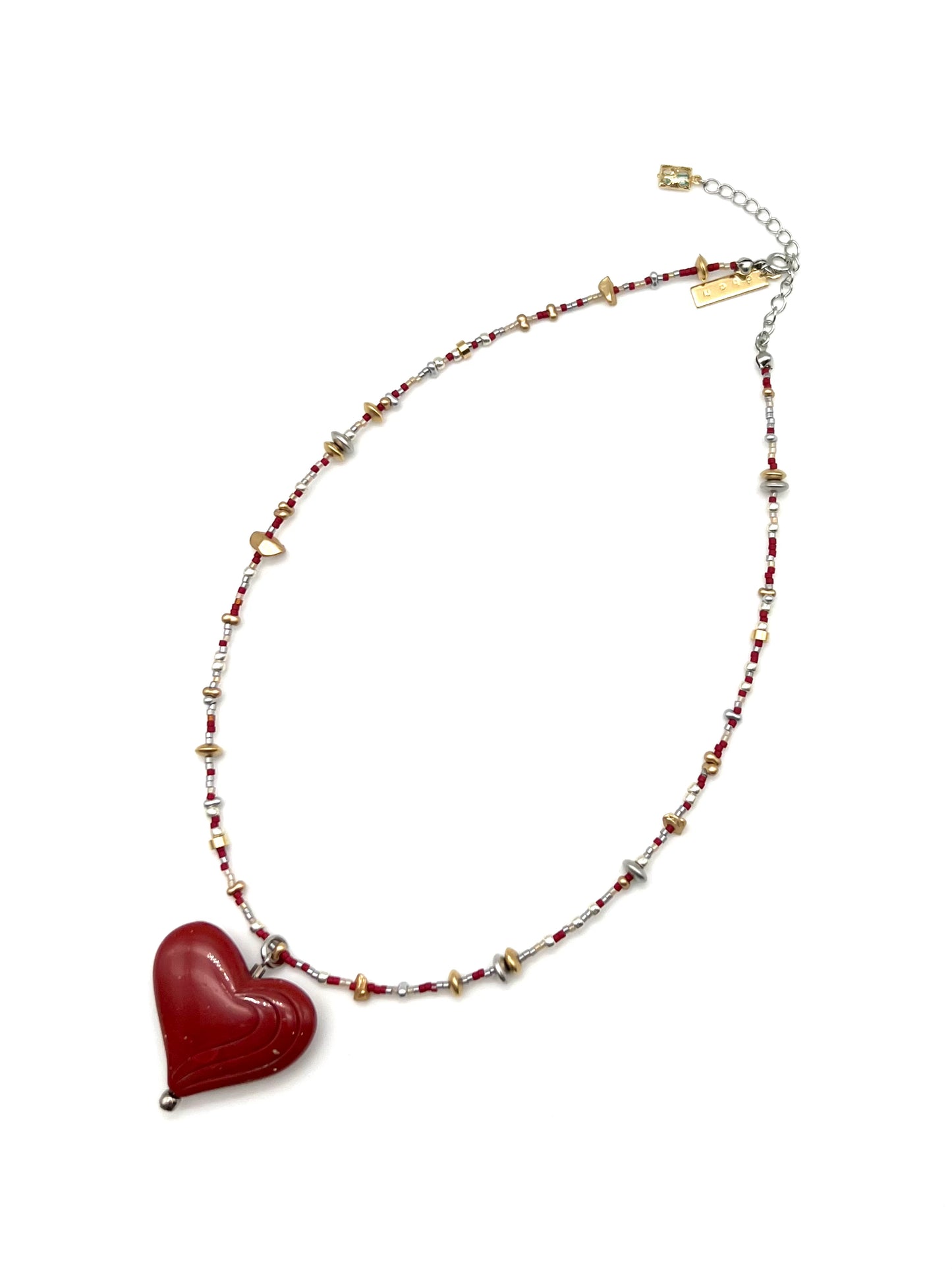 Heart beads necklace
