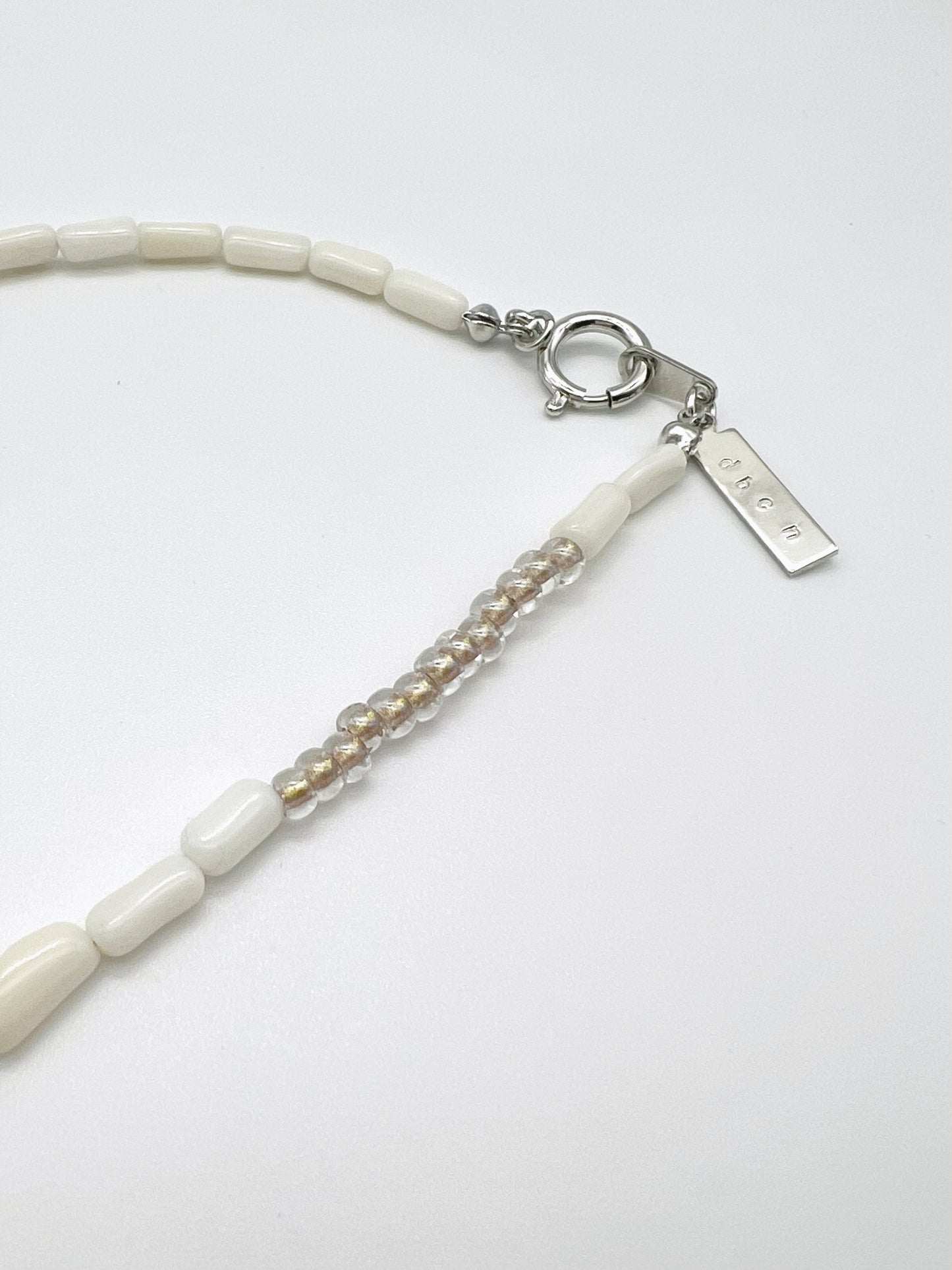 Coral motif necklace - WHT