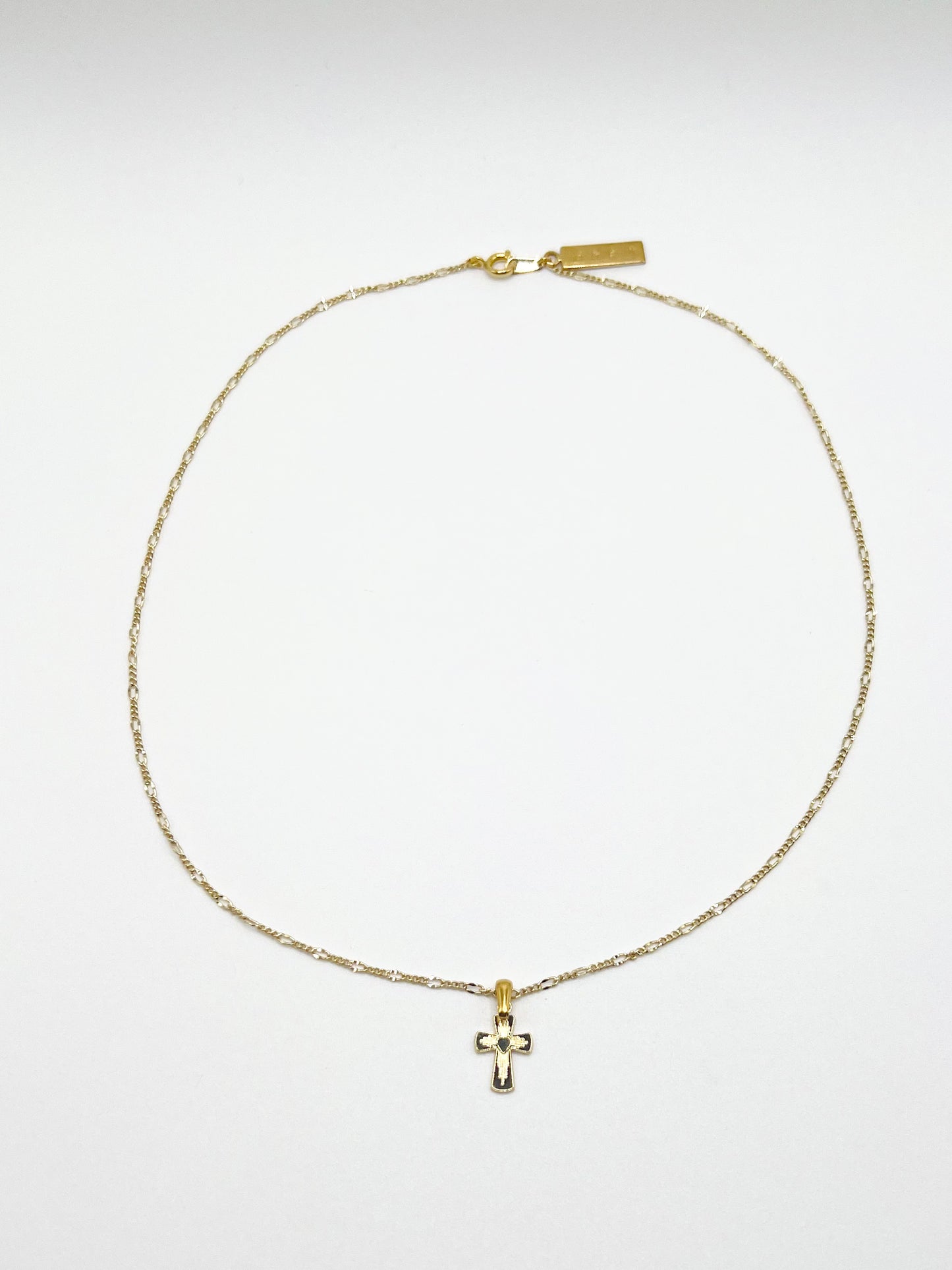 NW cross motif necklace - Gold