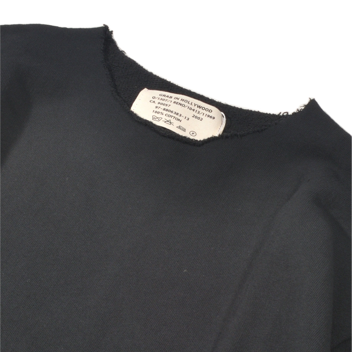 VINTAGE FRENCH TERRY RELAX FIT ALL CUT L/S[ビンテージフレンチテリー リラックスフィット オールカット長袖]BLACK
