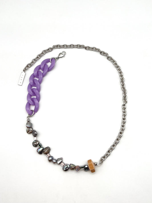 Color chain combination necklace