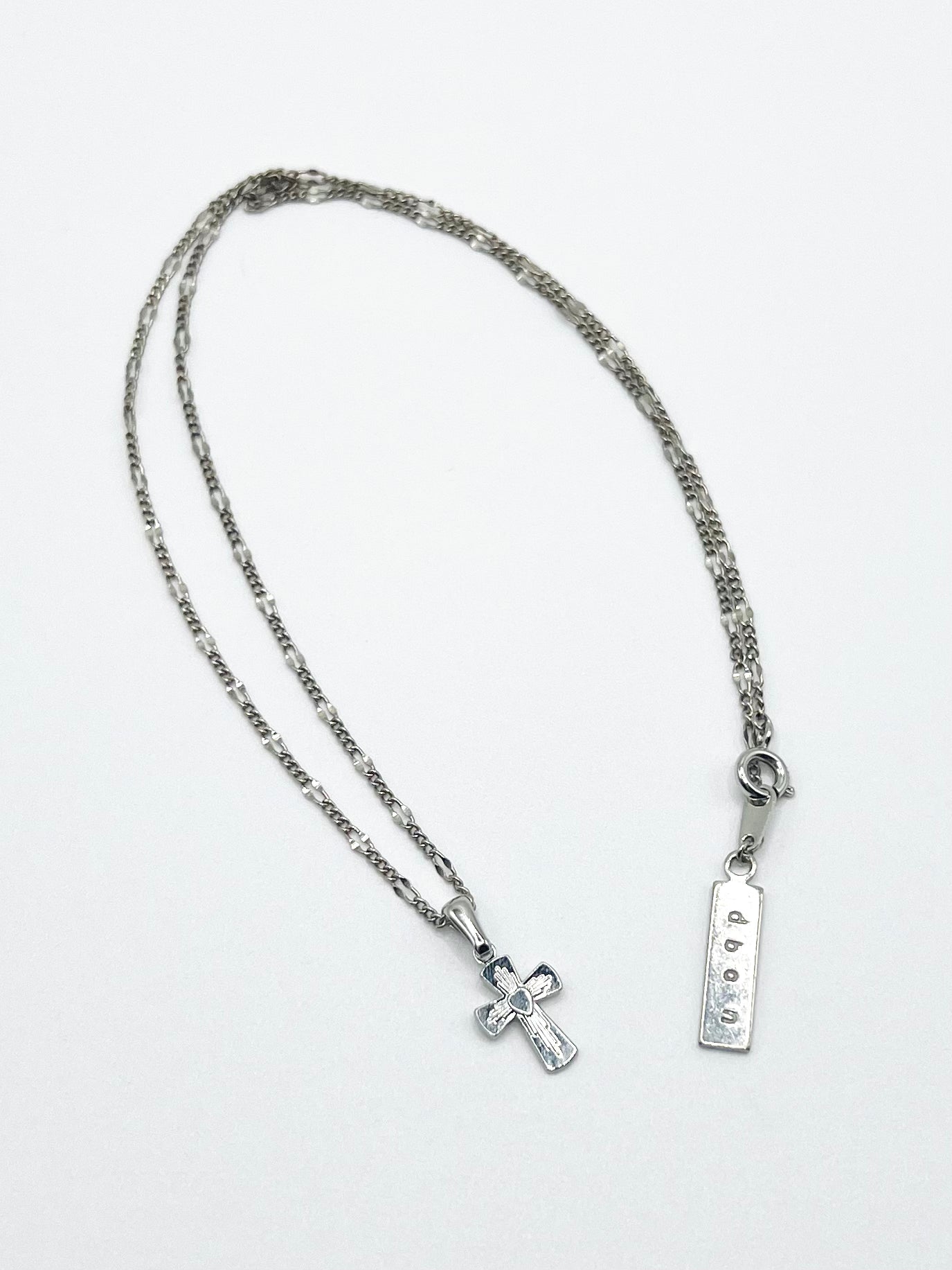 NW cross motif necklace - Silver