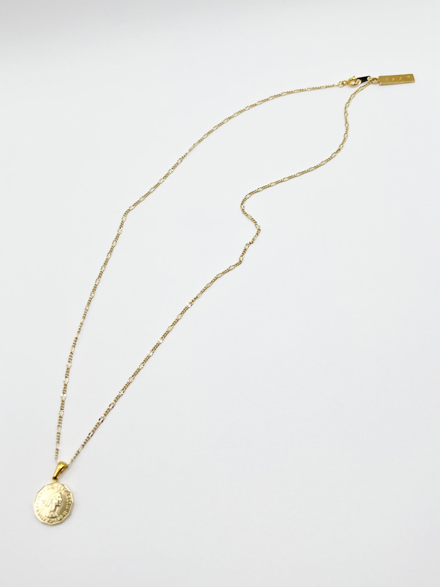 NW coin motif necklace - Gold