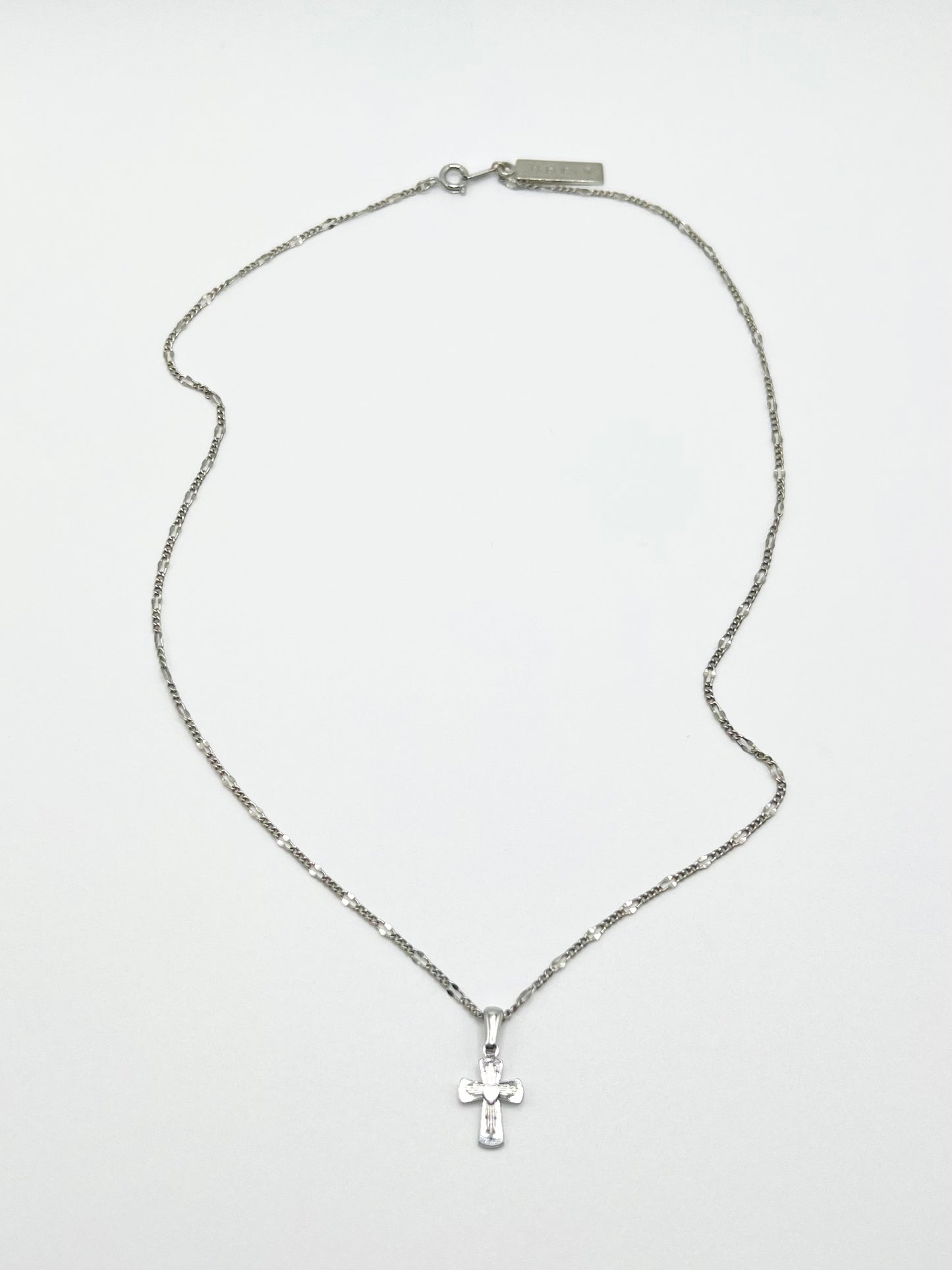 NW cross motif necklace - Silver