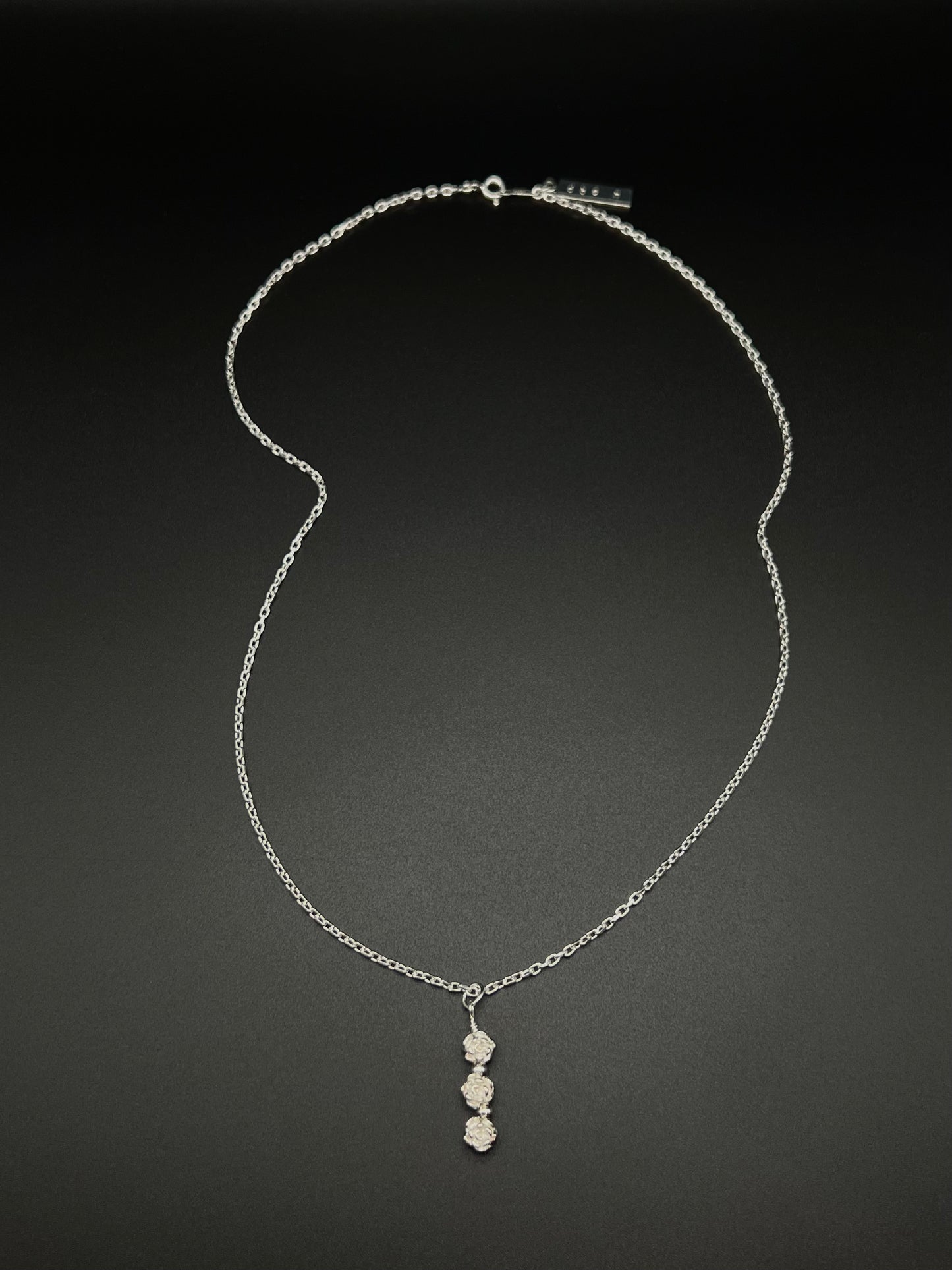 3Rose necklace -silver925
