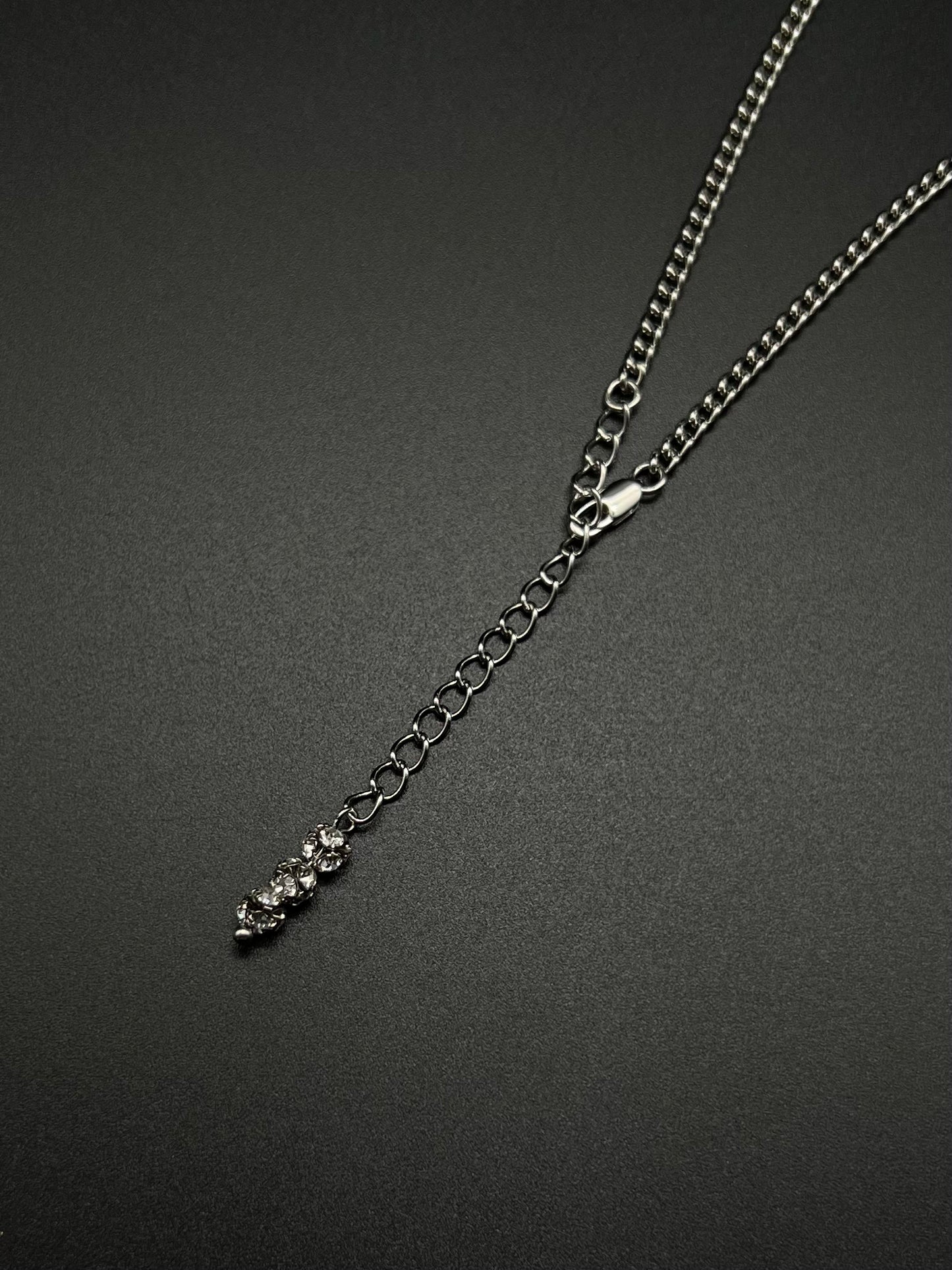 1111Bijou long necklace - Silver