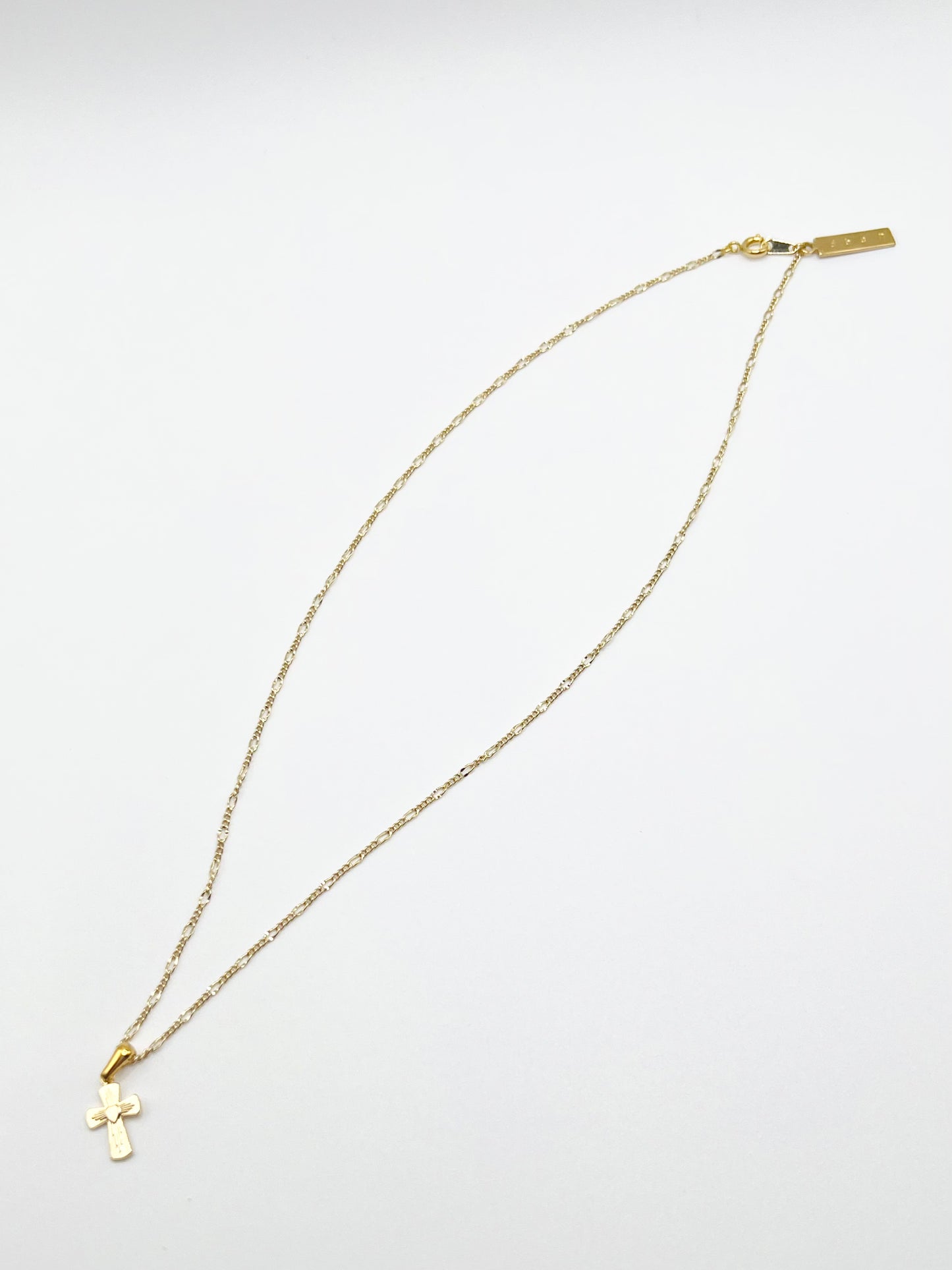 NW cross motif necklace - Gold