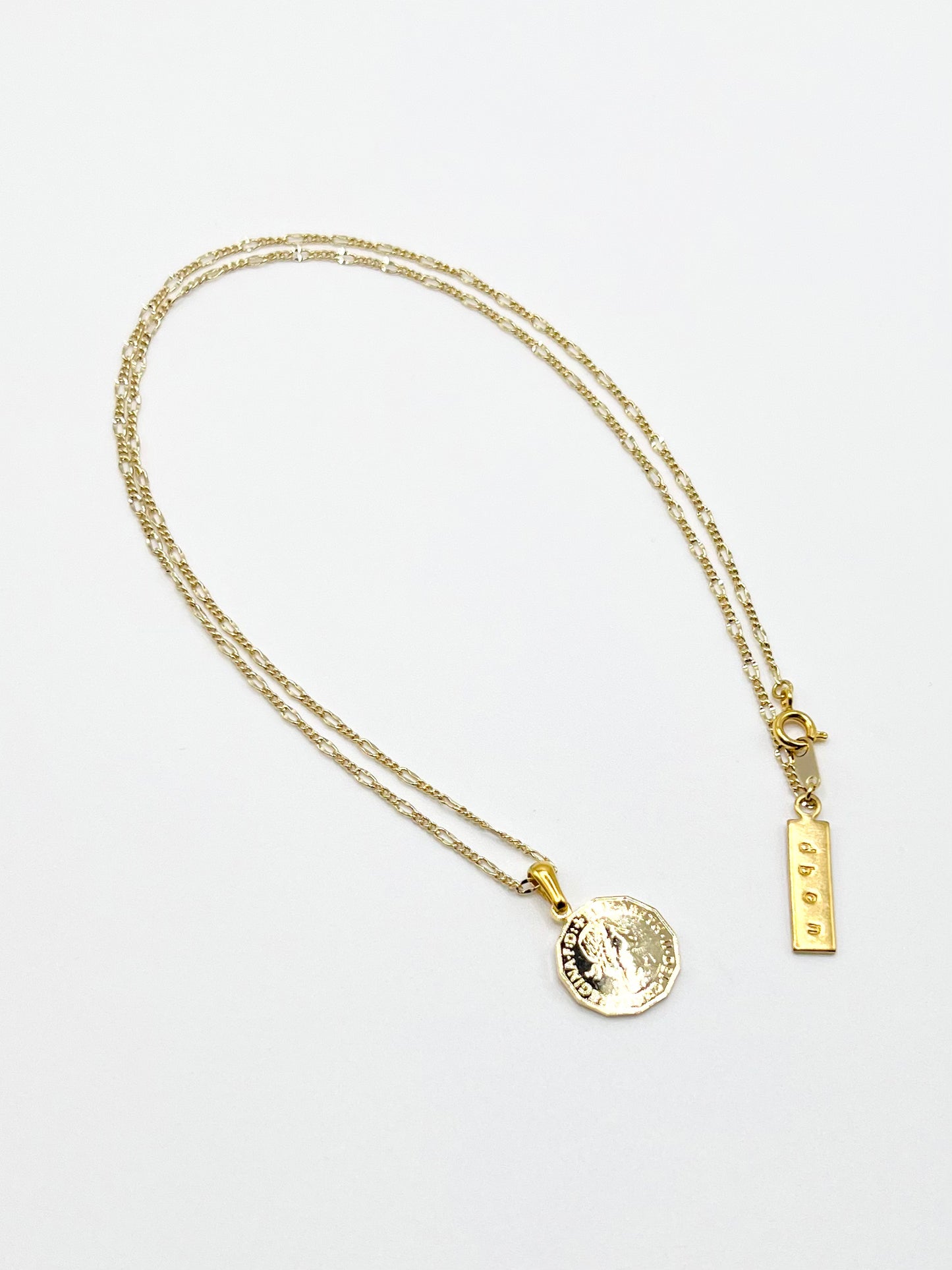 NW coin motif necklace - Gold