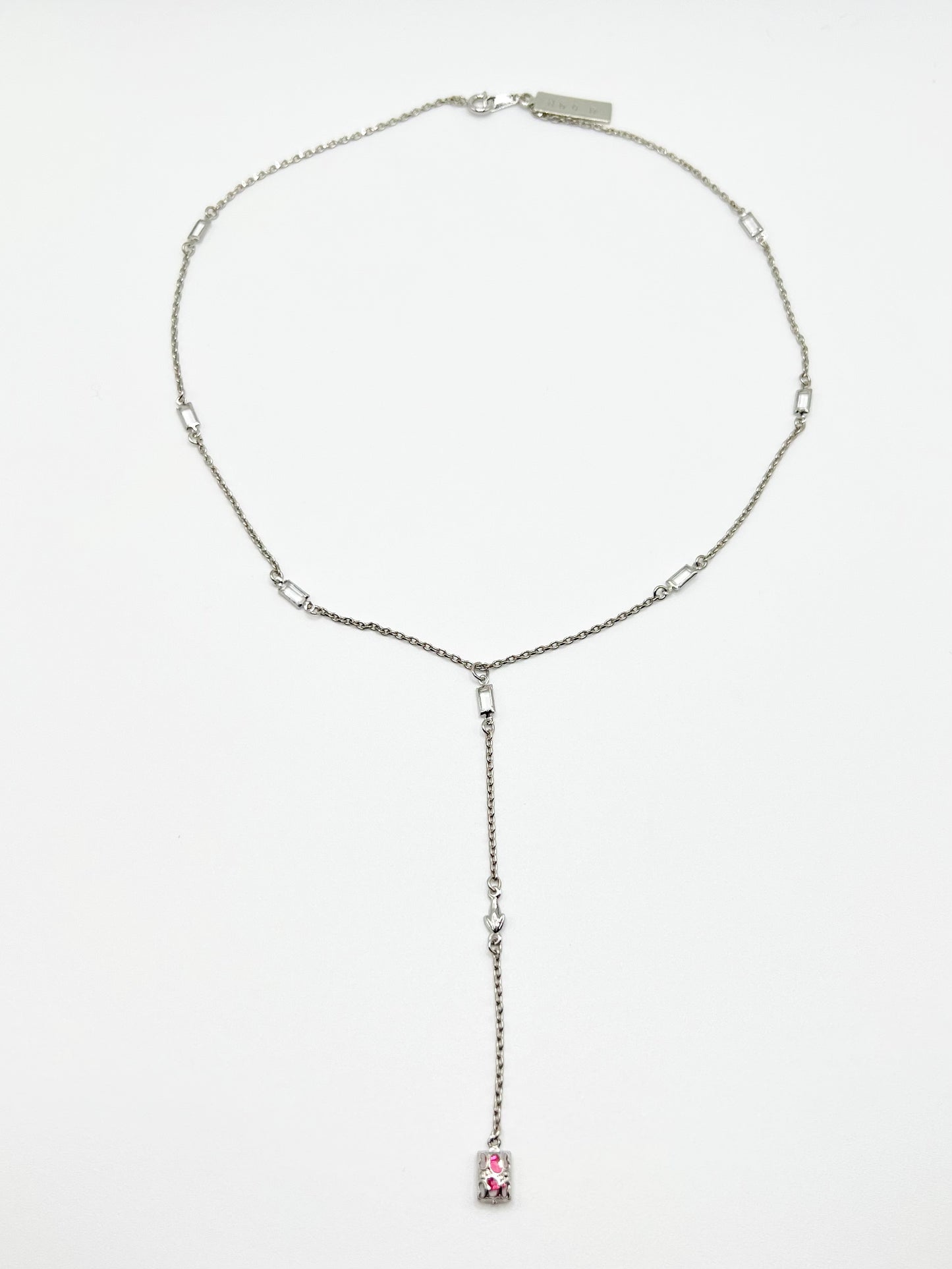 NW basket motif necklace - Silver