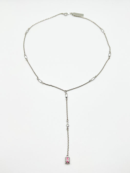 NW basket motif necklace - Silver