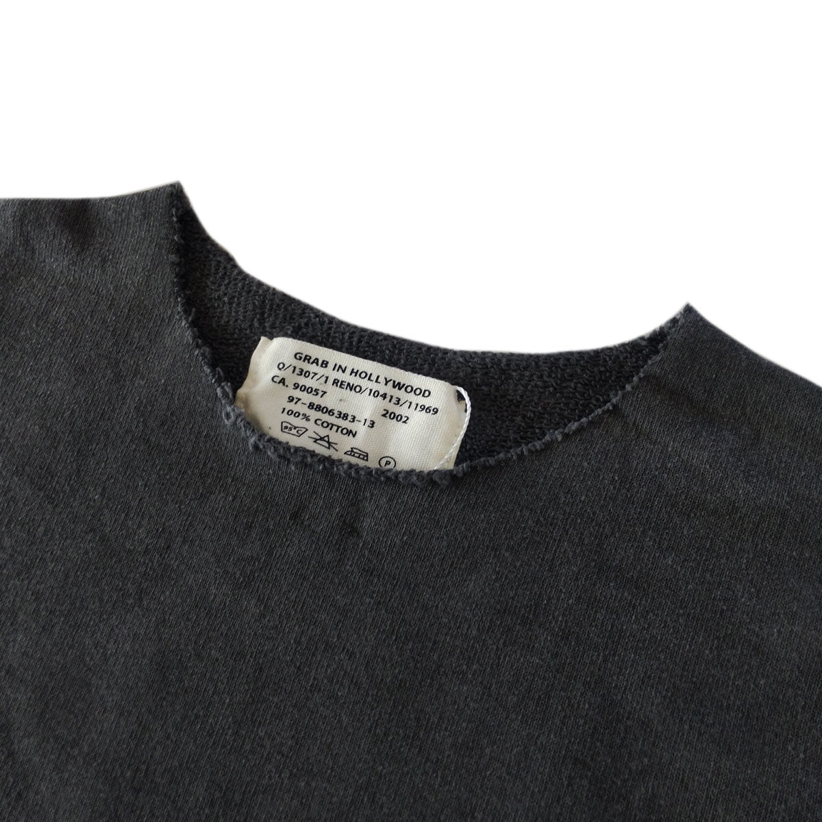 VINTAGE FRENCH TERRY RELAX FIT ALL CUT L/S[ビンテージフレンチテリー リラックスフィット オールカット長袖]PIG BLK