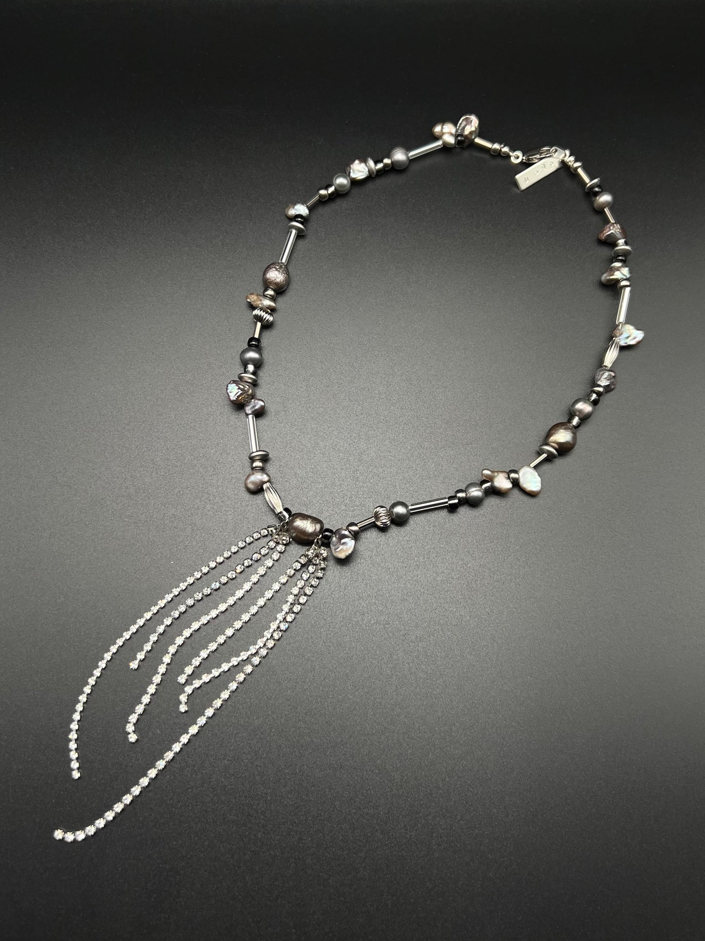 1111 Bijou Pearl necklace - Silver