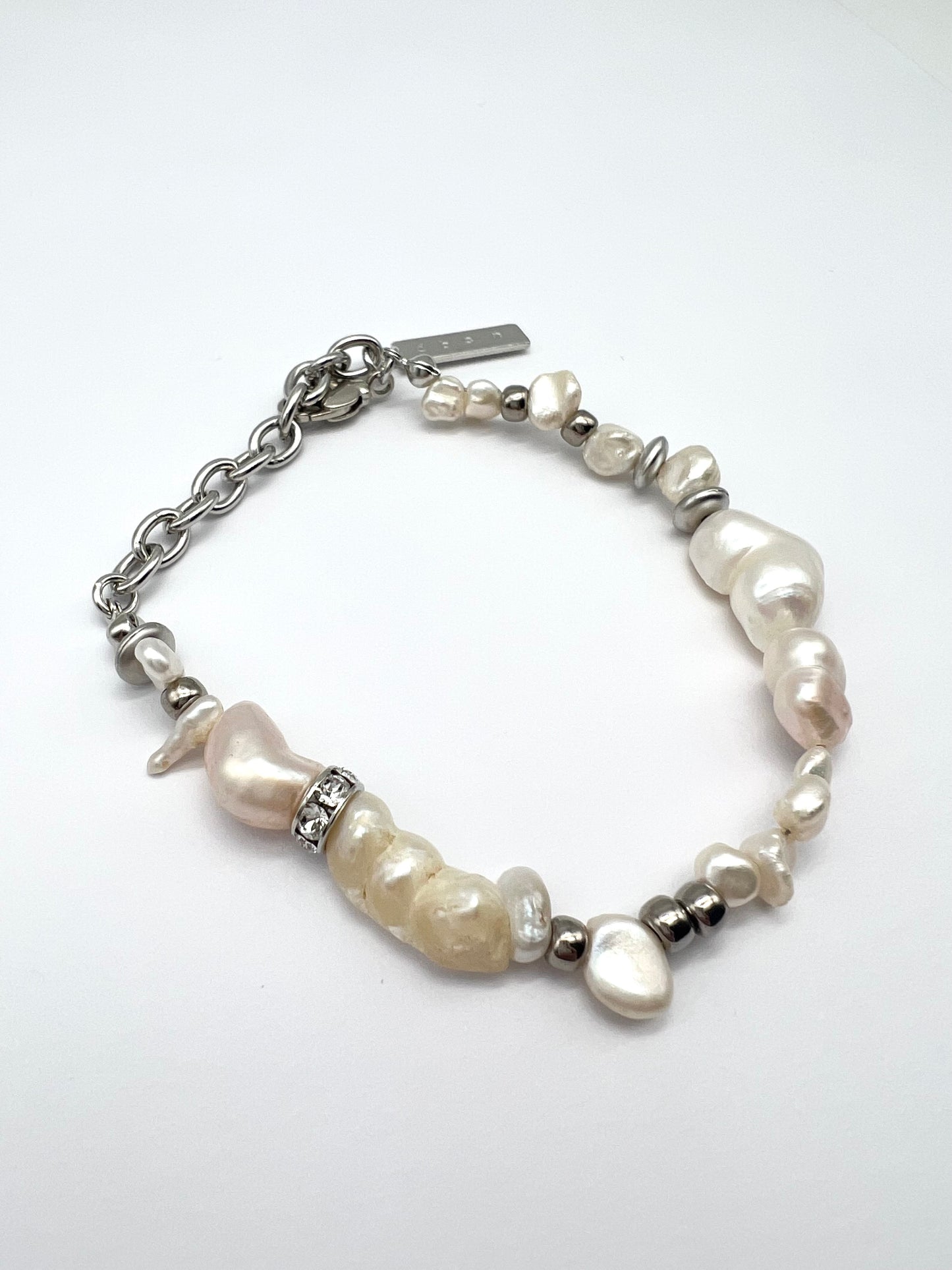 Glass pearl mix bracelet