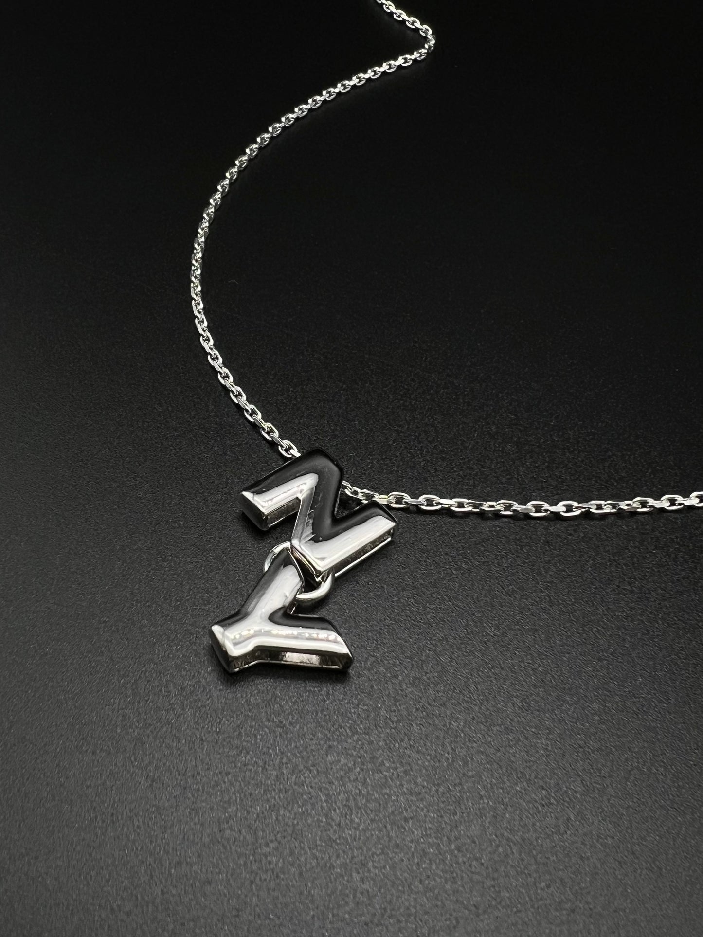 Initial "NY" necklace -silver925